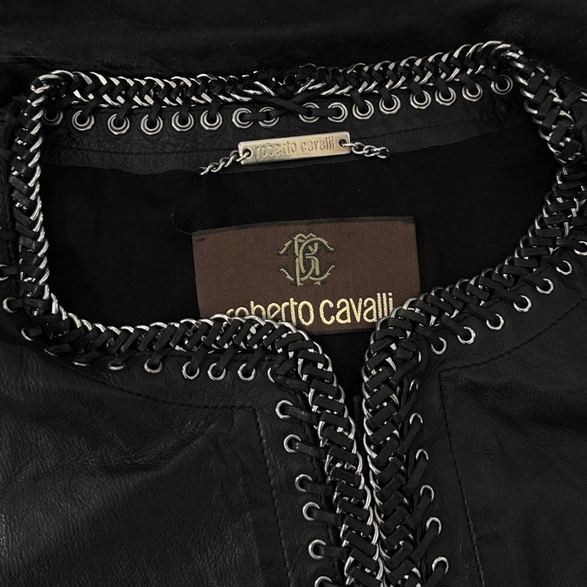Roberto Cavalli Runway Roberto Cavalli archival leather jacket Size M / US 6-8 / IT 42-44 - 11 Thumbnail