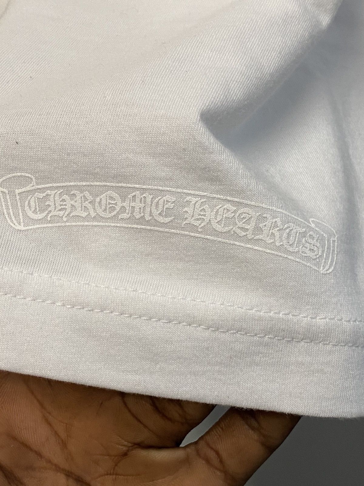 Chrome Hearts Chrome Hearts Script Neck Logo Triple White Longsleeve Size US L / EU 52-54 / 3 - 3 Thumbnail