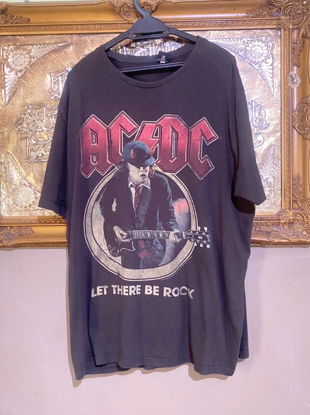 Band Tees × Vintage ACDC band Tee Shirt Let there be Rock Size US XL / EU 56 / 4 - 1 Thumbnail