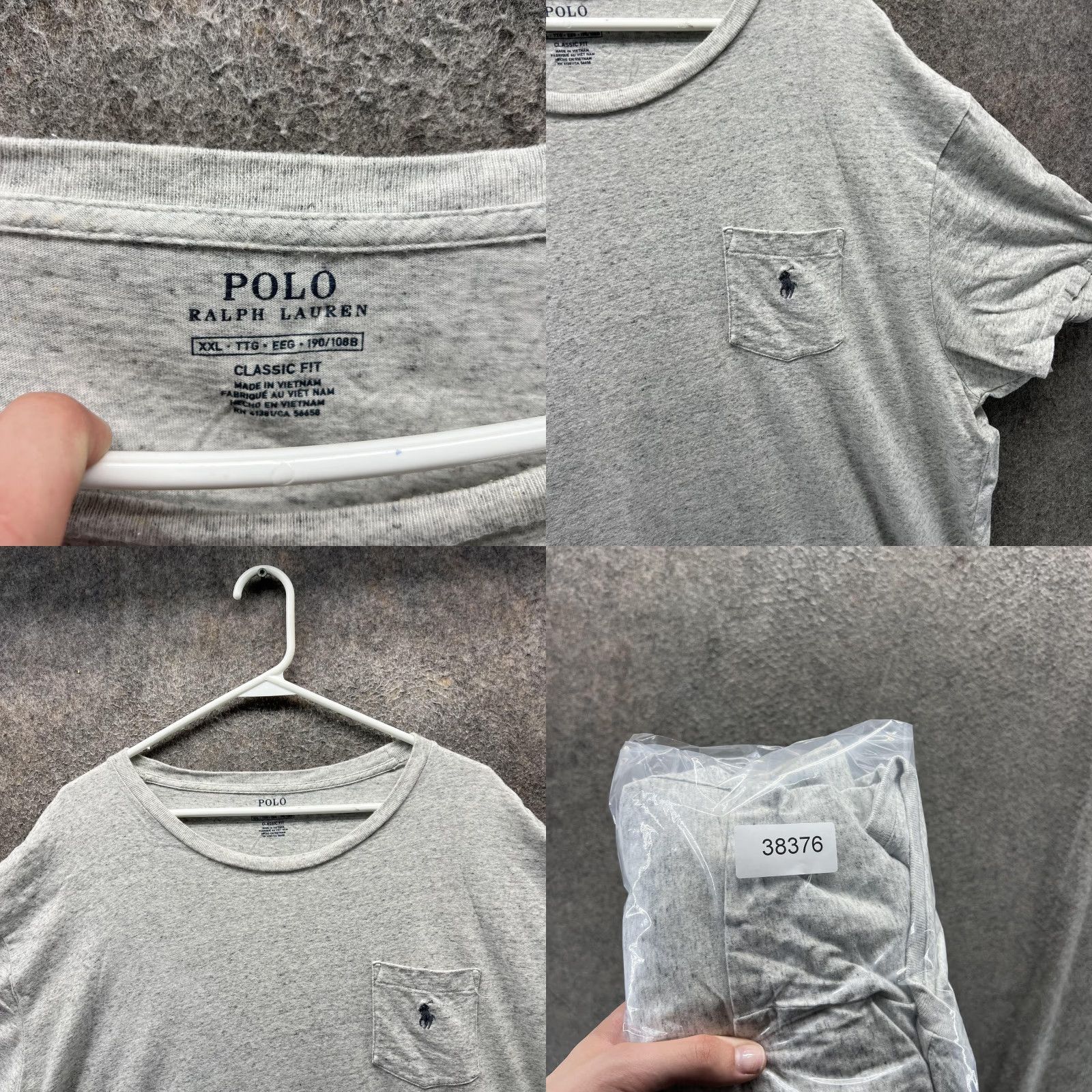 Polo Ralph Lauren Polo Ralph Lauren Shirt Mens 2XL Gray Classic Fit Pocket Tee Cotton Crewneck Shirt Size US XXL / EU 58 / 5 - 8 Thumbnail