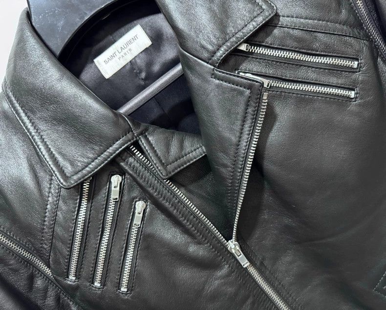 Yves Saint Laurent Saint Laurent 15fw 5-Zip Lambskin Biker jacket 2502-Nextar Size US S / EU 44-46 / 1 - 3 Thumbnail