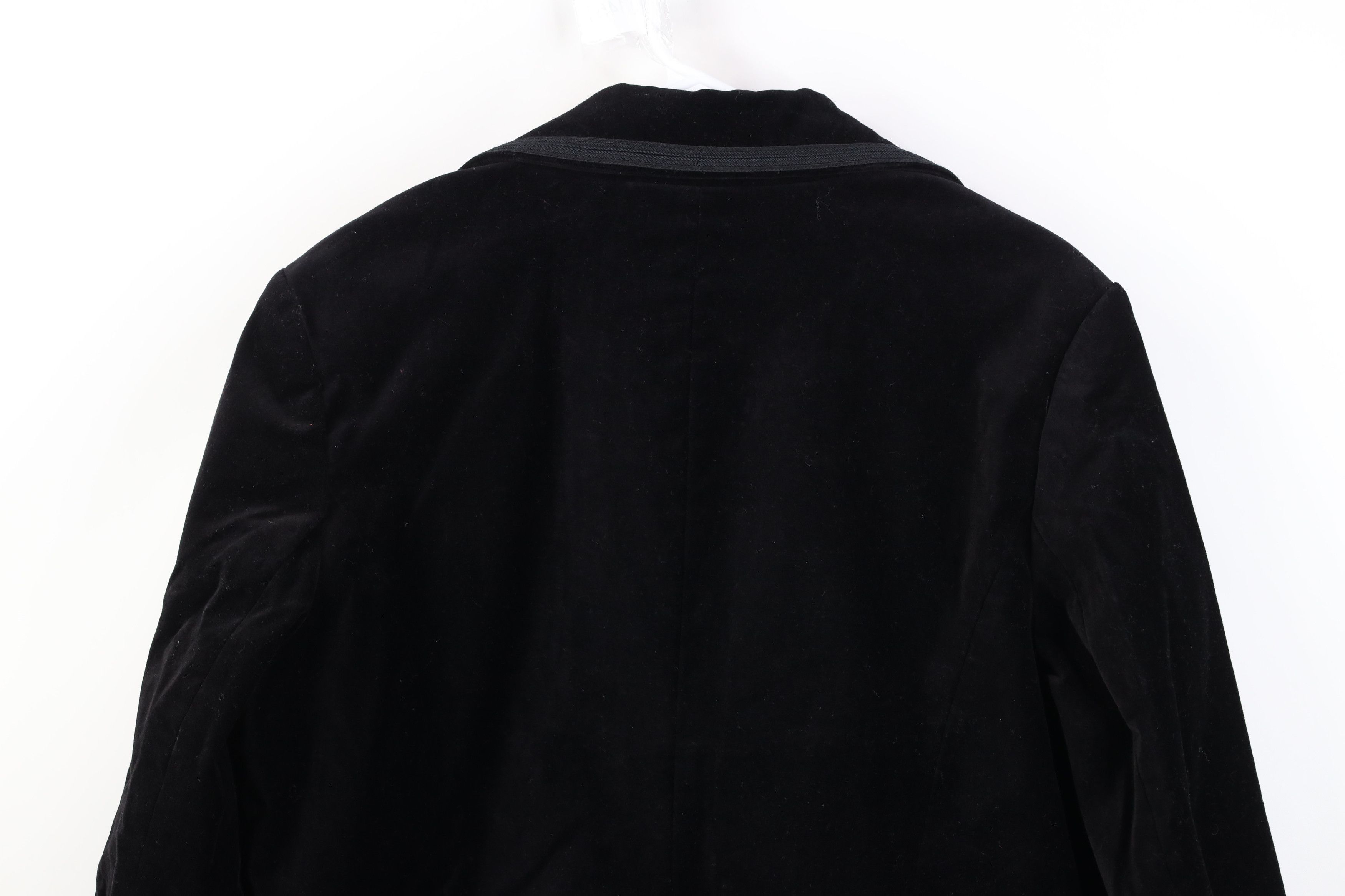 Vintage Vintage 90s Y2K Streetwear Velvet Velour Blazer Jacket Size XXL / US 16-18 / IT 52-54 - 12 Thumbnail