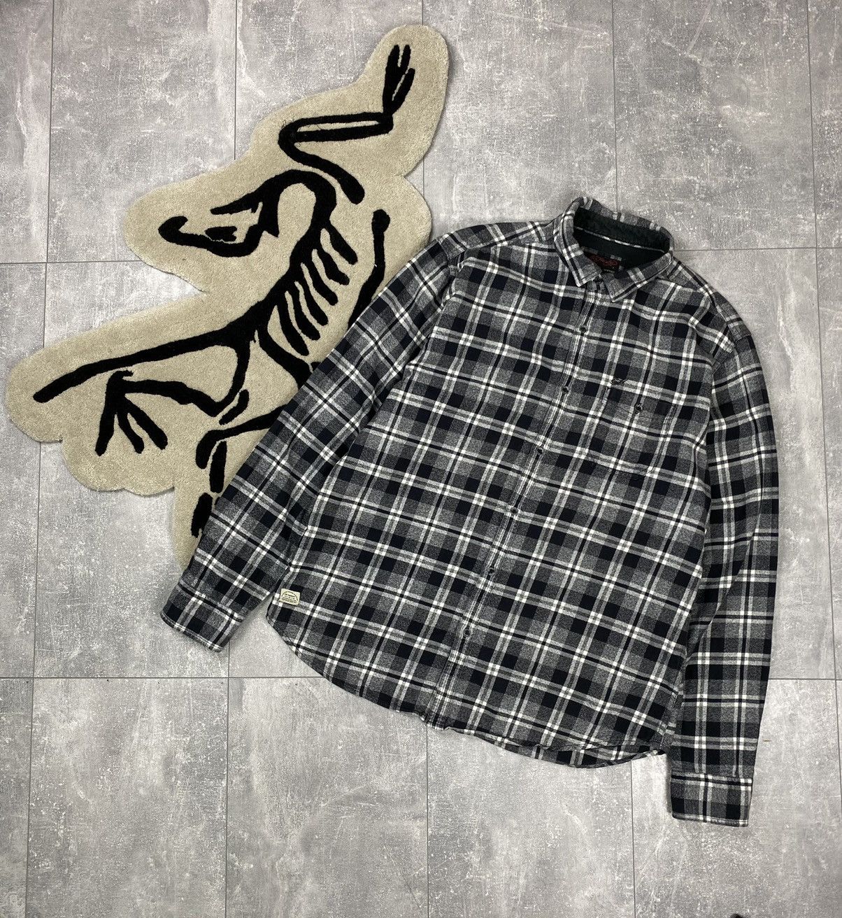 Ed Hardy Vintage Ed Hardy Flannel Shirt Button Up Size US XL / EU 56 / 4 - 1 Thumbnail
