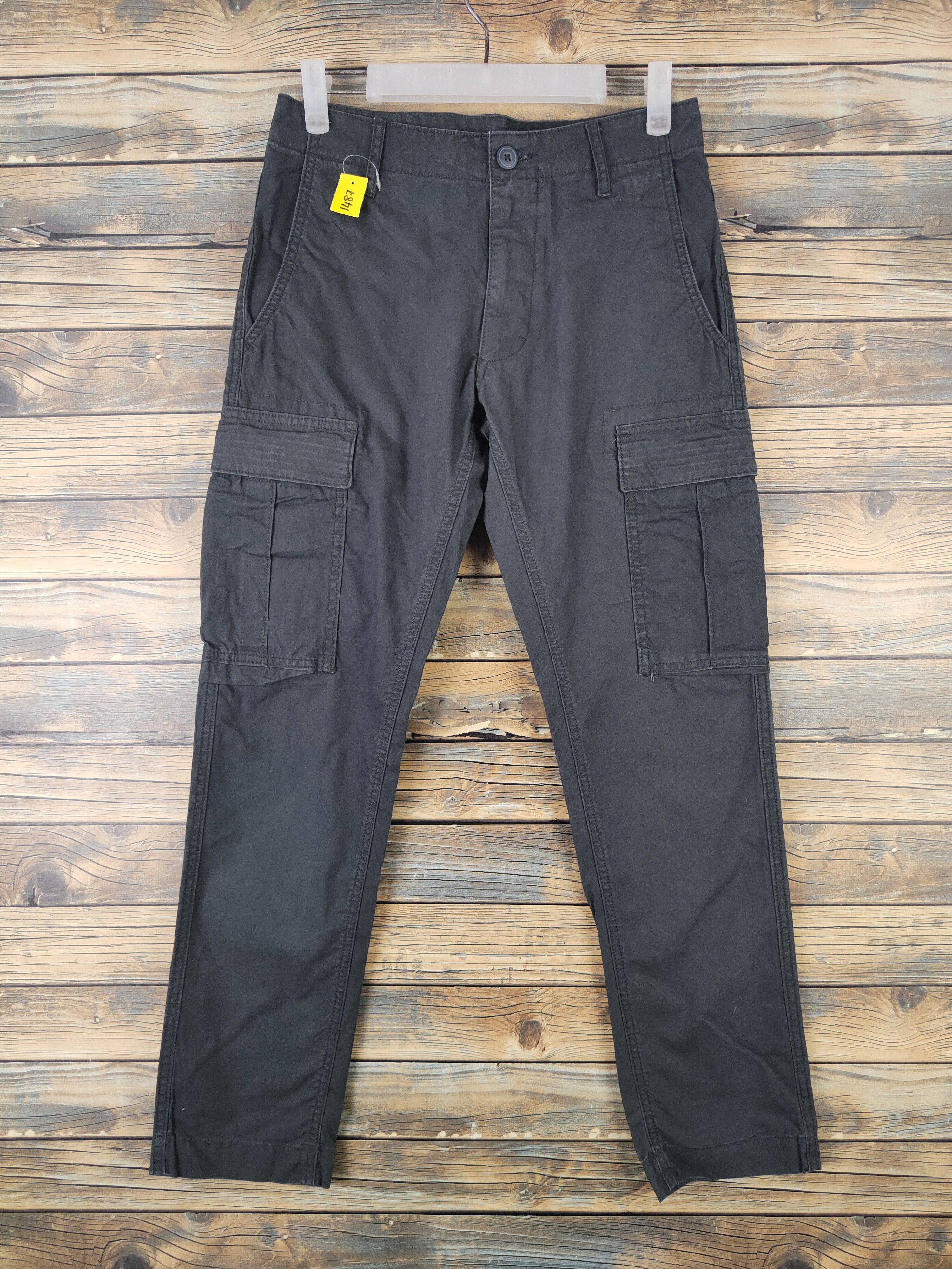 Japanese Brand DL Old Navy Gray Multipocket Tactical Cargo Pants #1487 Size US 27 - 1 Thumbnail