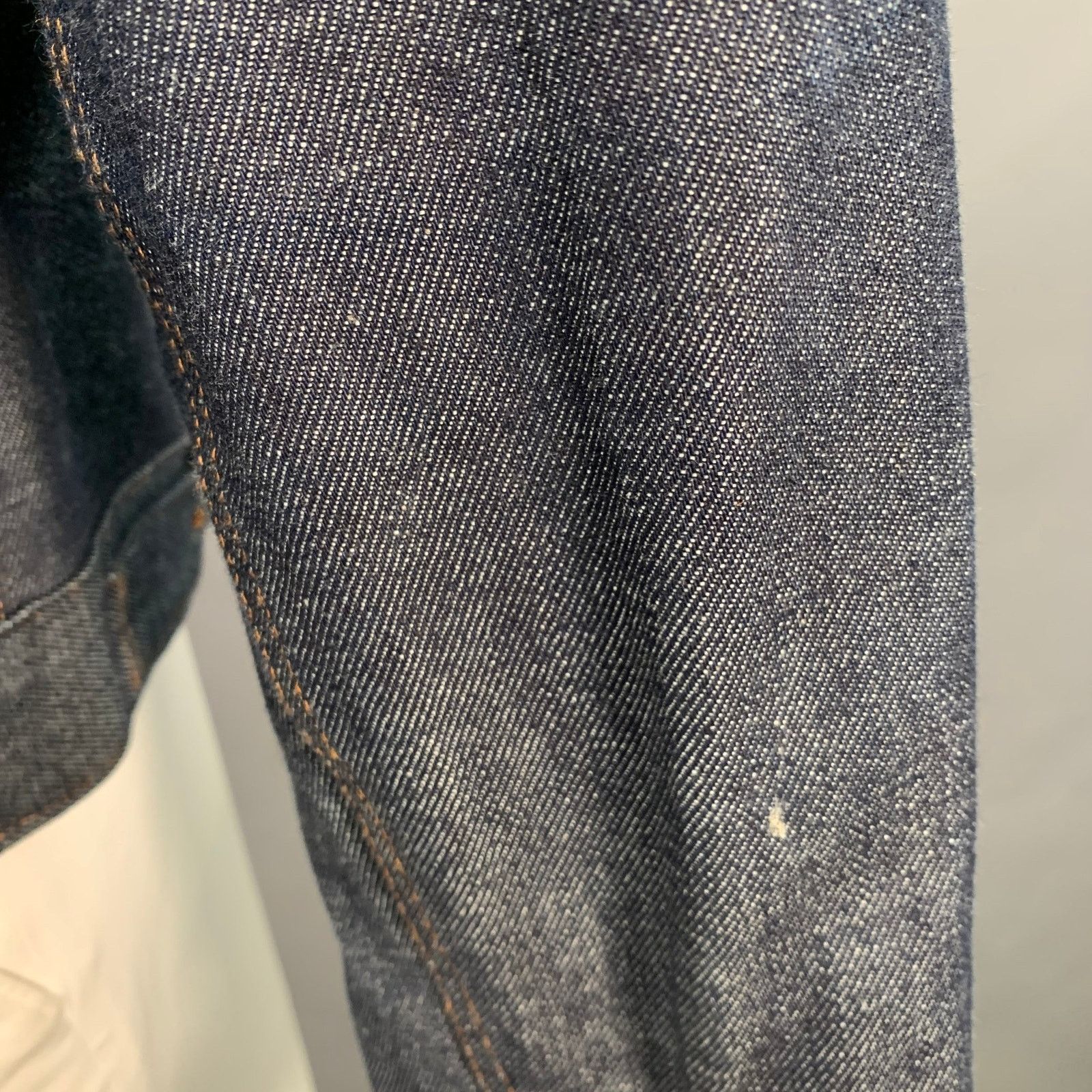 A.P.C. A.P.C. Size XL Blue Twill Cotton Denim Button Up Jacket Size US XL / EU 56 / 4 - 4 Thumbnail