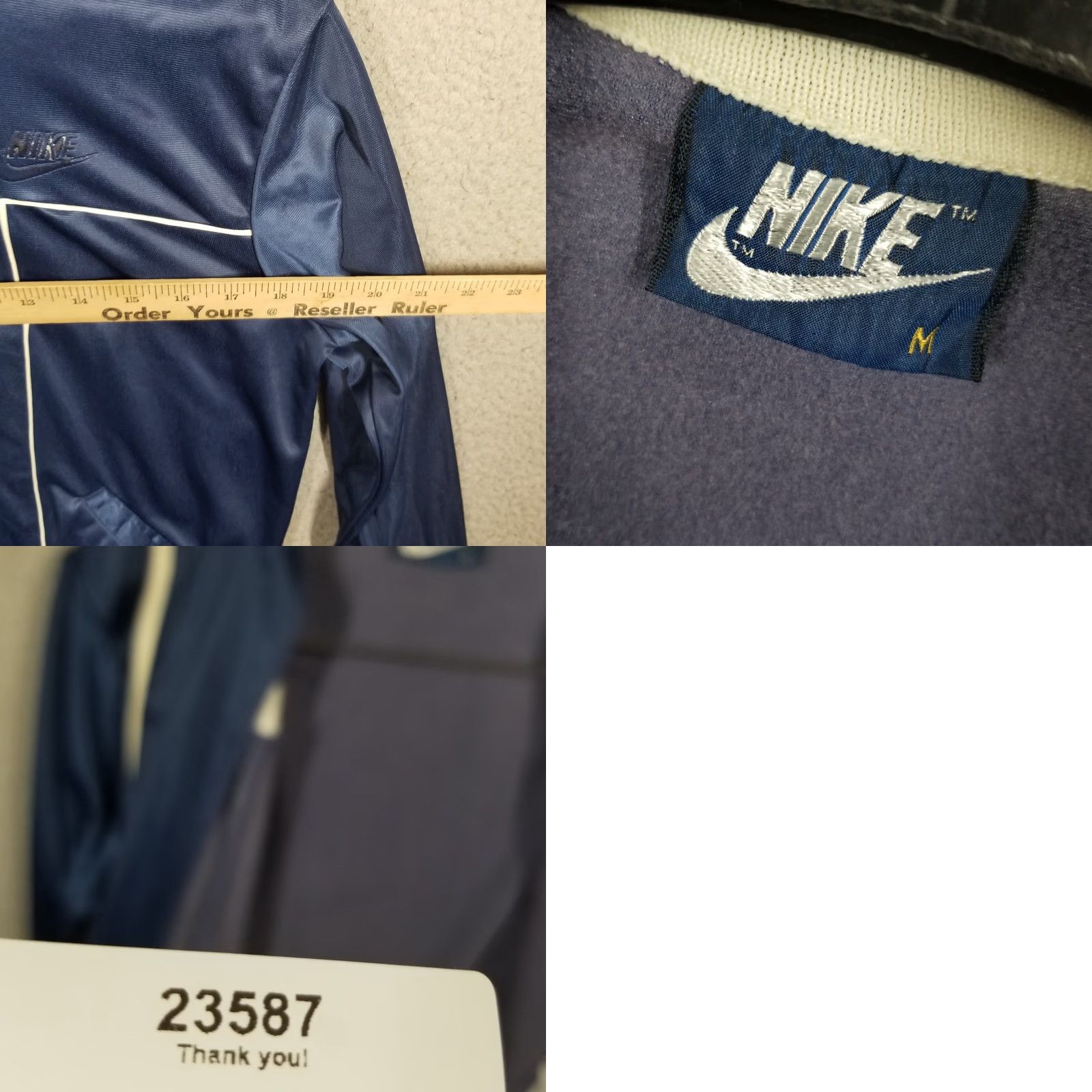 Nike Vintage Nike Jacket Woman Medium Blue White Soccer Manager Swoosh Retro 80s 90s Size US M / EU 48-50 / 2 - 8 Thumbnail