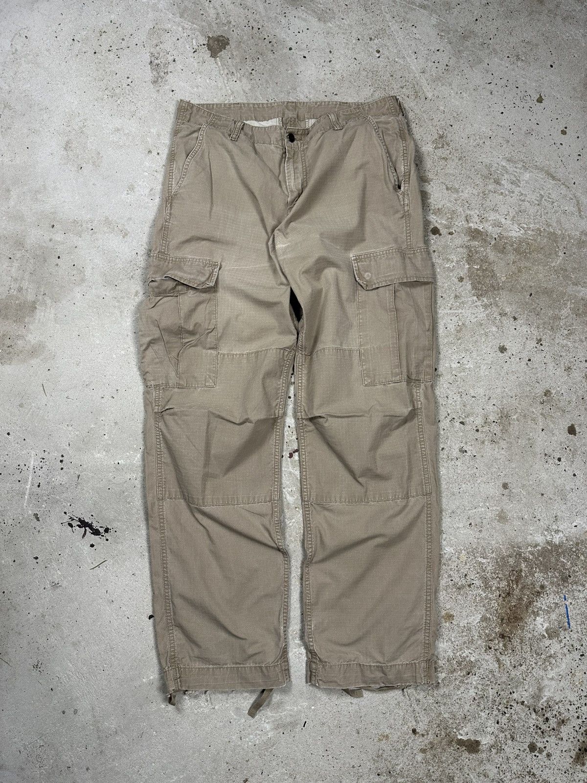Carhartt Vintage Y2K Carhartt Baggy Distressed Reworked Cargo Pants Size US 33 - 2 Thumbnail