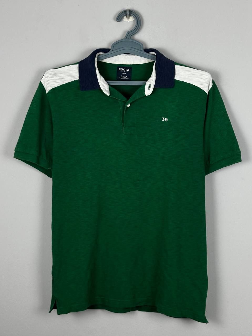 Boggi Vintage Boggi Milano 39 Luxury Green Polo T Shirt Size US L / EU 52-54 / 3 - 1 Thumbnail