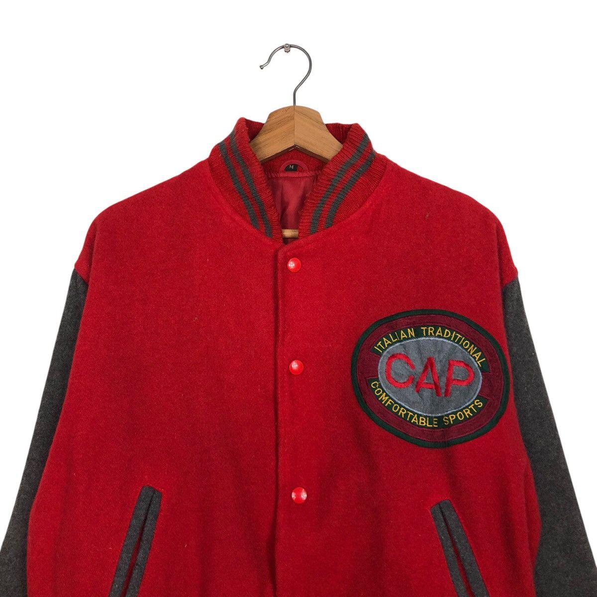 Japanese Brand 📌Vintage Varsity Bomber Jacket Cap Big Logo Issey Miyake Size US M / EU 48-50 / 2 - 4 Thumbnail