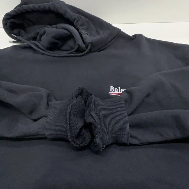 Balenciaga Balenciaga Black Logo Hoodie for Men 0079-2507 Size US S / EU 44-46 / 1 - 6 Thumbnail