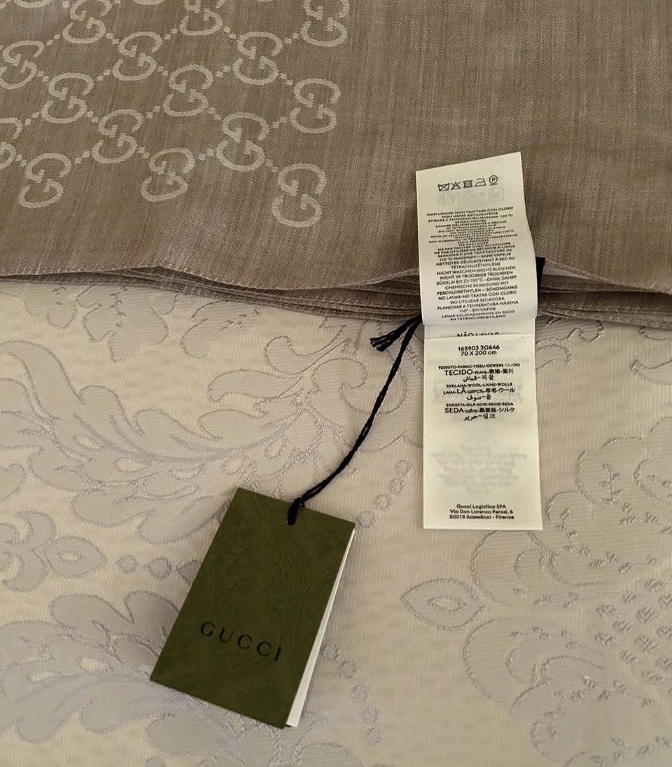 Gucci Gucci Silk and Wool Shawl / Wrap / Scarf Size ONE SIZE - 7 Thumbnail