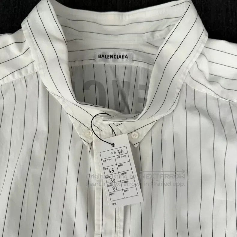 Balenciaga Balenciaga Back Letter Logo Shirt Size 34 Size XXS / US 00 / IT 34 - 3 Thumbnail
