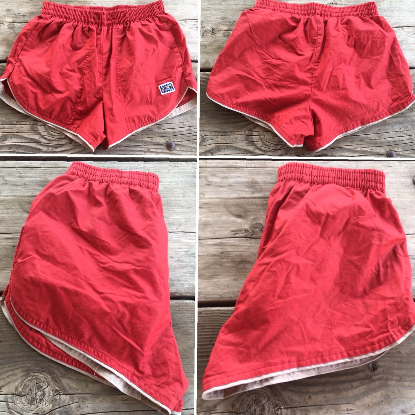 Vintage VINTAGE Laguna Swim Trunks 28-30 Red Short Shorts 70s 80s Made In USA S Men/Womens? Size US 28 / EU 44 - 5 Thumbnail