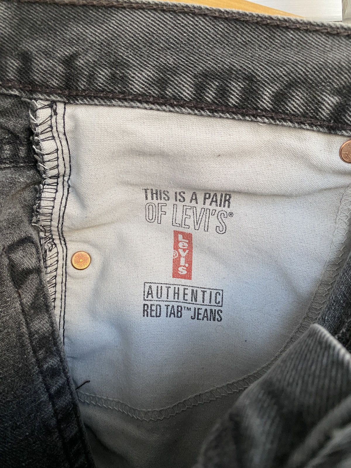 Levi's × Vintage Vintage Levi’s 504 Grey Graphite Wash Denim Jeans Pants USA Size US 30 / EU 46 - 11 Thumbnail