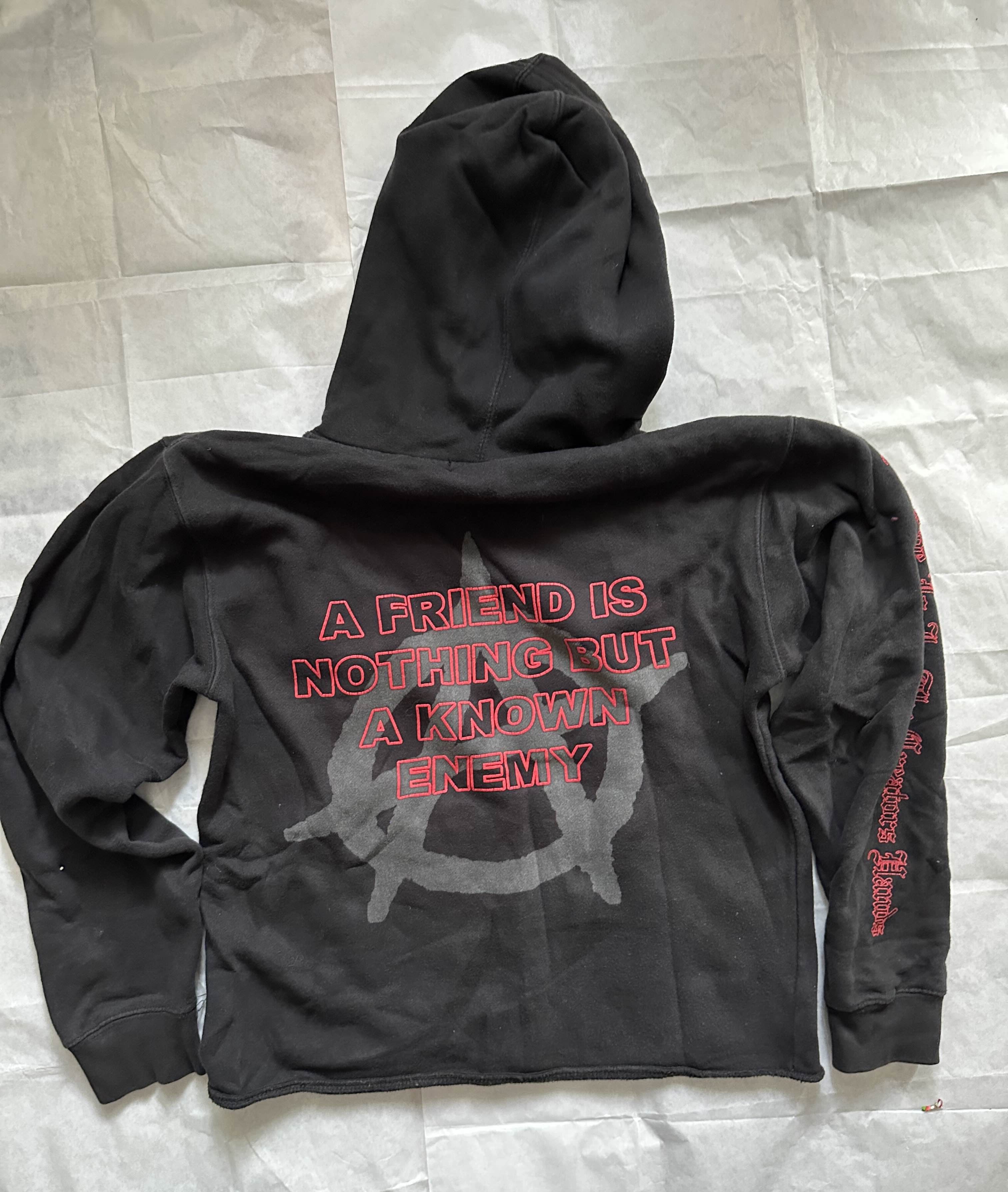 Revenge Black/Red Revenge Archive Hoodie Size US S / EU 44-46 / 1 - 1 Thumbnail