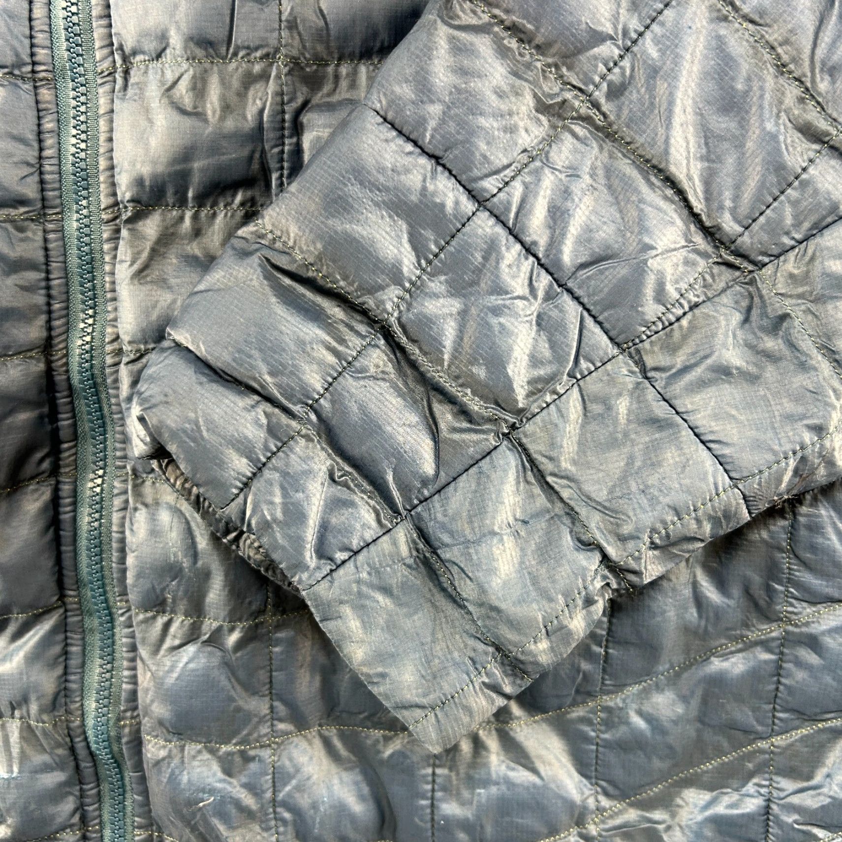 The North Face The North Face Jacket Mens XL Blue Navy Puffer Quilted Lined Full Zip Thermoball Size US XL / EU 56 / 4 - 3 Thumbnail