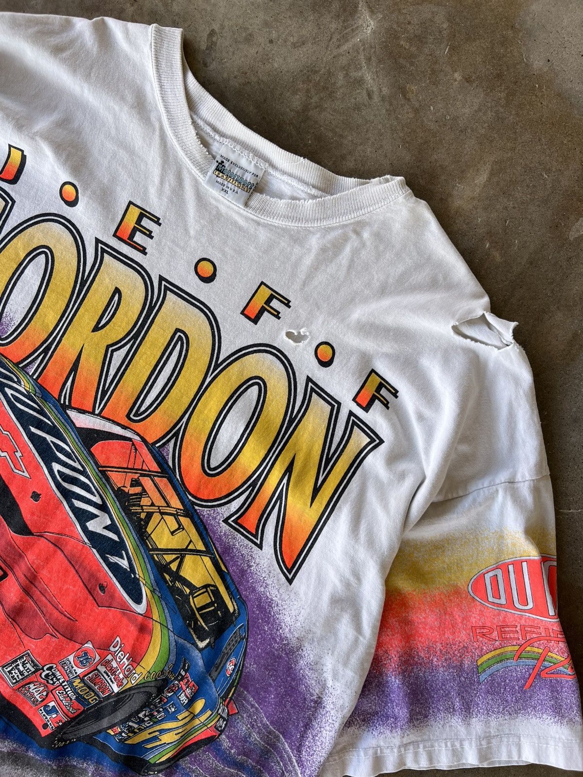 Starter Vintage 90’s NASCAR AOP Jeff Gordon Racing T Shirt Size US XXL / EU 58 / 5 - 2 Thumbnail