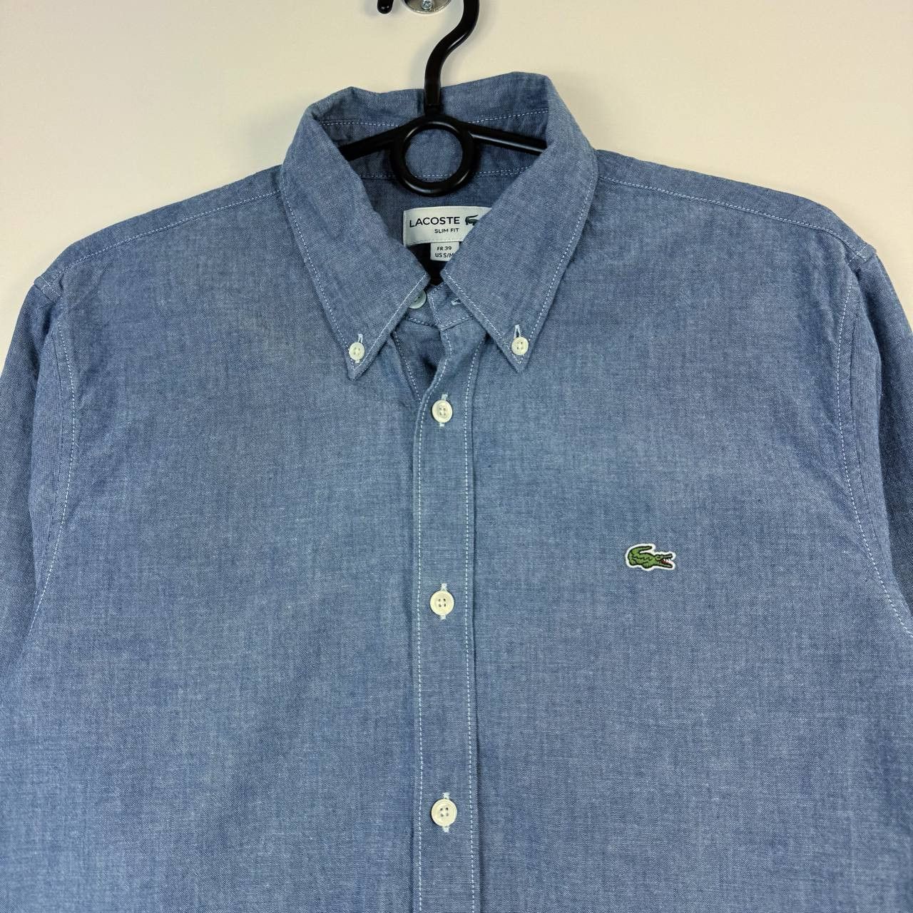 Lacoste Lacoste Chambray Button Down Shirt Blue Casual Mens Size S Size US S / EU 44-46 / 1 - 2 Thumbnail