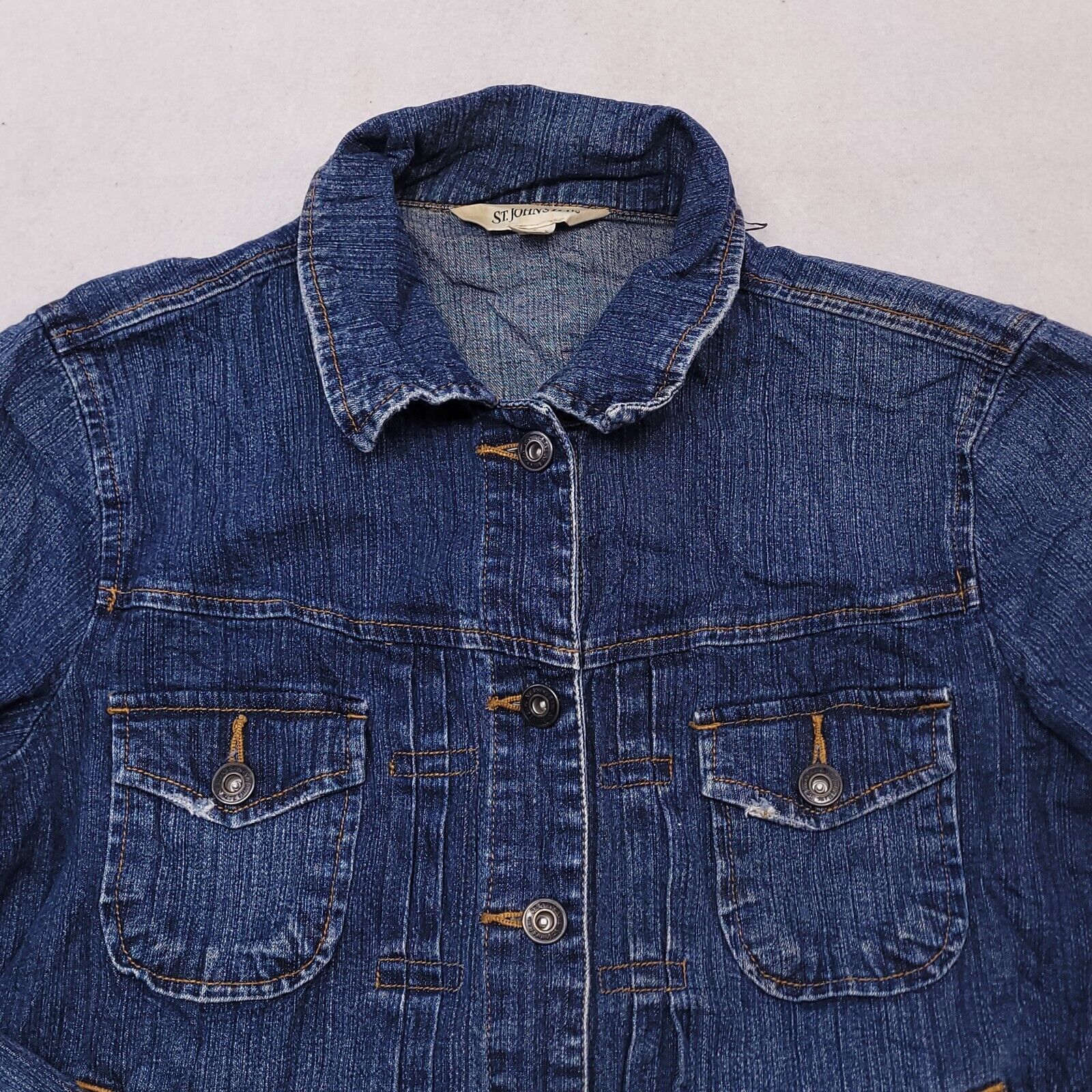 St. Johns Bay St Johns Bay Button Up Jean Jacket Womens Size Small S Blue Size S / US 4 / IT 40 - 1 Thumbnail