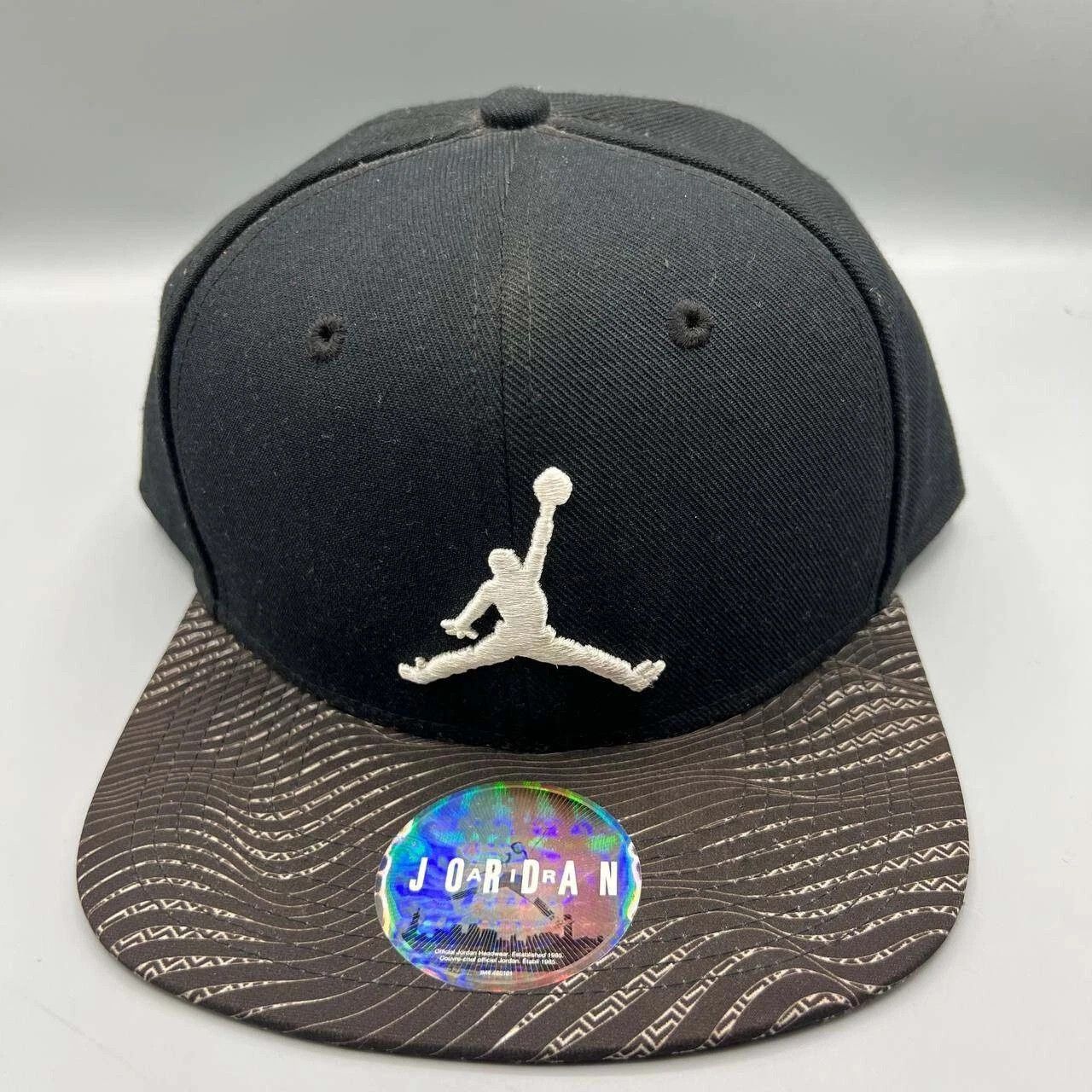Jordan Brand Air Jordan Hat Men Black Embroidered Logo Jumpman Snap Back Size ONE SIZE - 1 Thumbnail