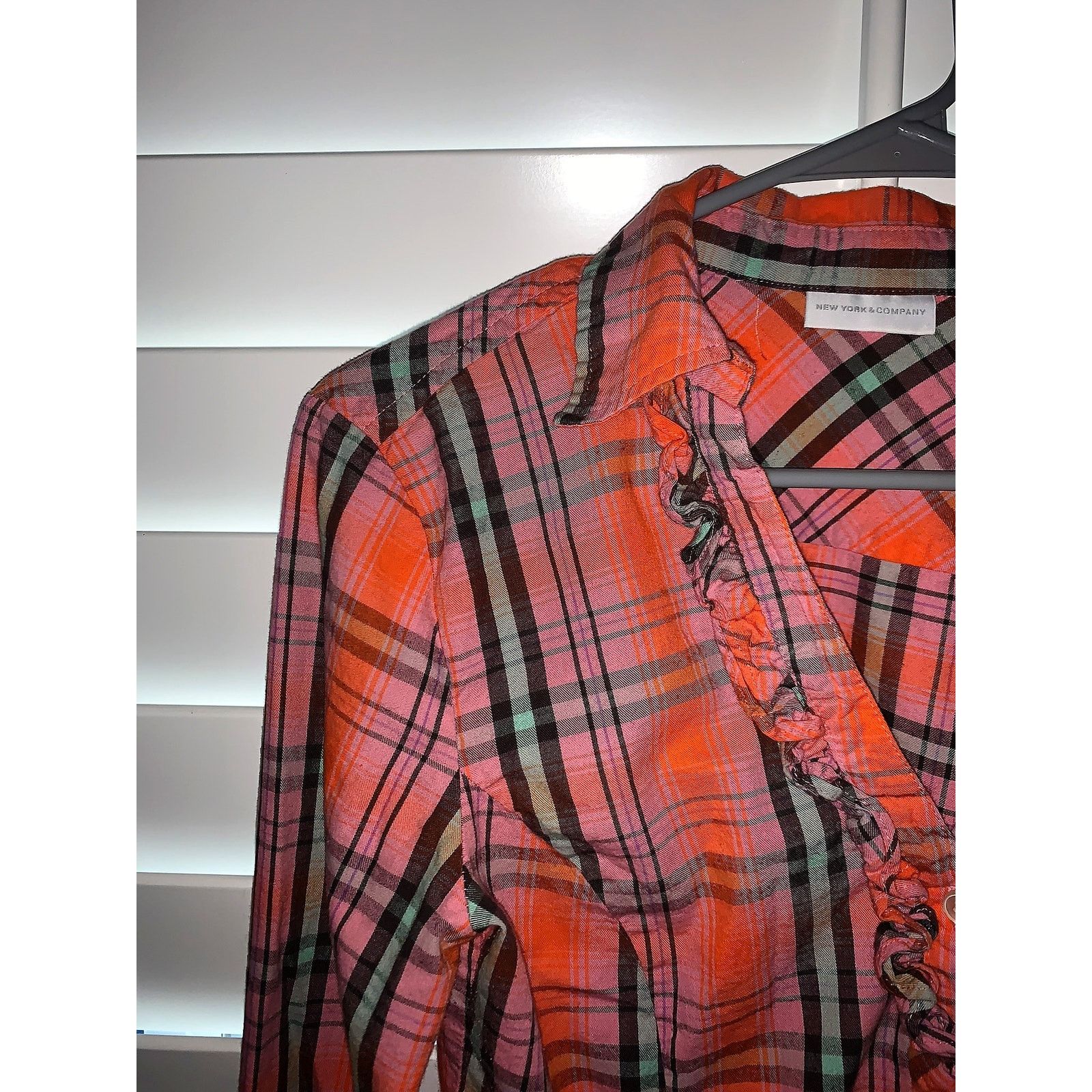 Other Woman's New York & Company Long Sleeve Plaid Blouse Size US S / EU 44-46 / 1 - 5 Thumbnail