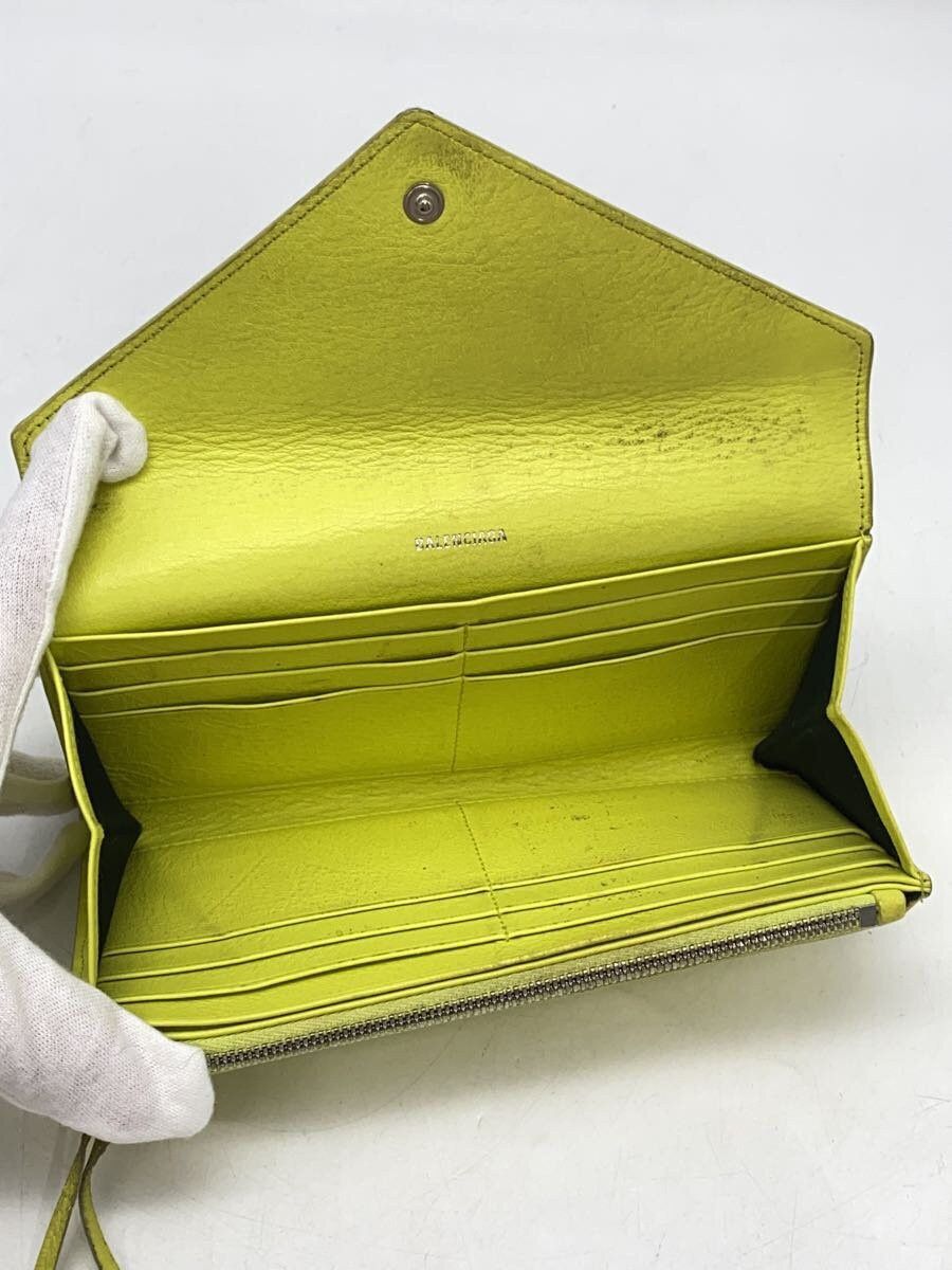 Balenciaga Balenciaga Leather Long Wallet Yellow Size ONE SIZE - 4 Thumbnail