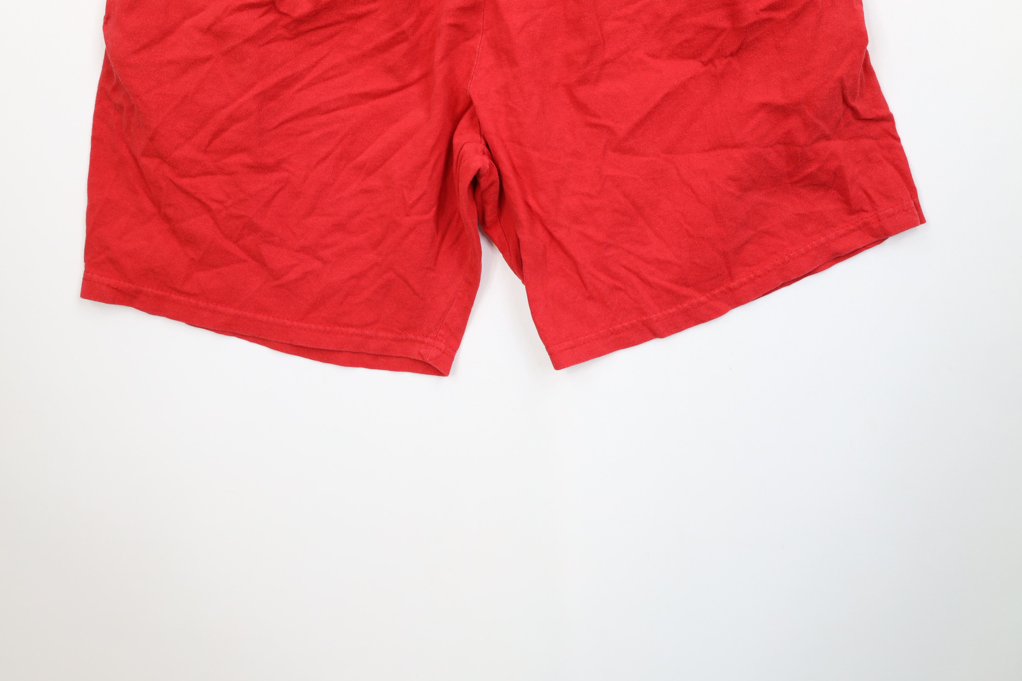Vintage Vintage 90s University Above Knee Shorts Red Cotton USA Size US 34 / EU 50 - 13 Thumbnail