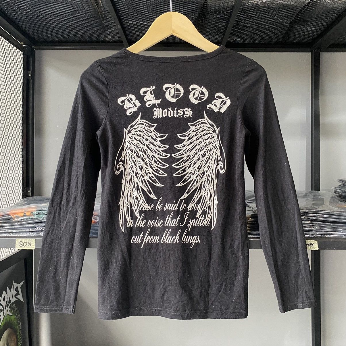 Beauty Beast × Japanese Brand × Le Grande Bleu (L.G.B.) Japanese Poem Embaces Blood Modish Long Sleeve Size US M / EU 48-50 / 2 - 10 Thumbnail