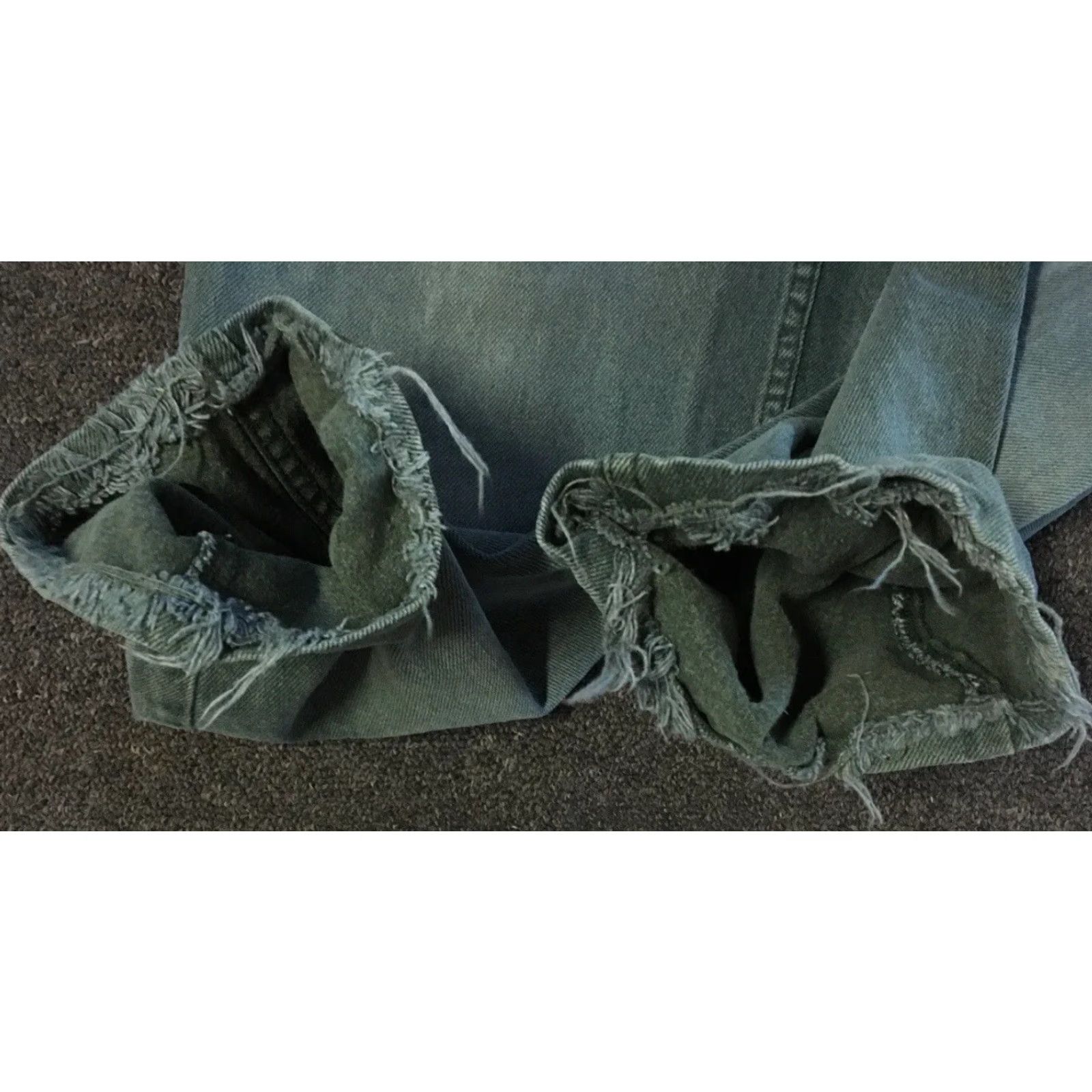 Guess VINTAGE GUESS Jeans 90s Distressed Baggy Green 35 USA Men Denim Distressed Hip Hop Grunge 80s Punk Rock Retro USA Logo Size US 35 - 6 Thumbnail