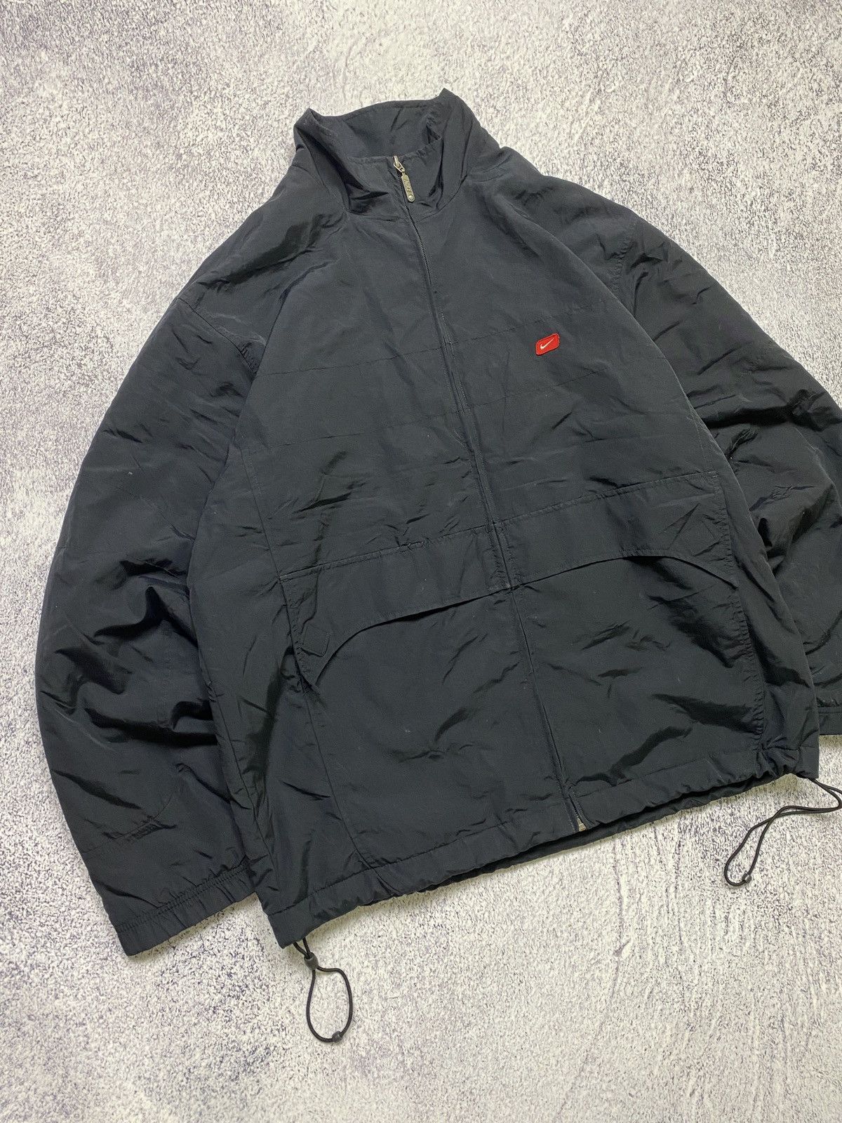 Nike × Vintage Vintage Nike Athletic Logo Swoosh Nylon Jacket Y2k Size US L / EU 52-54 / 3 - 4 Thumbnail