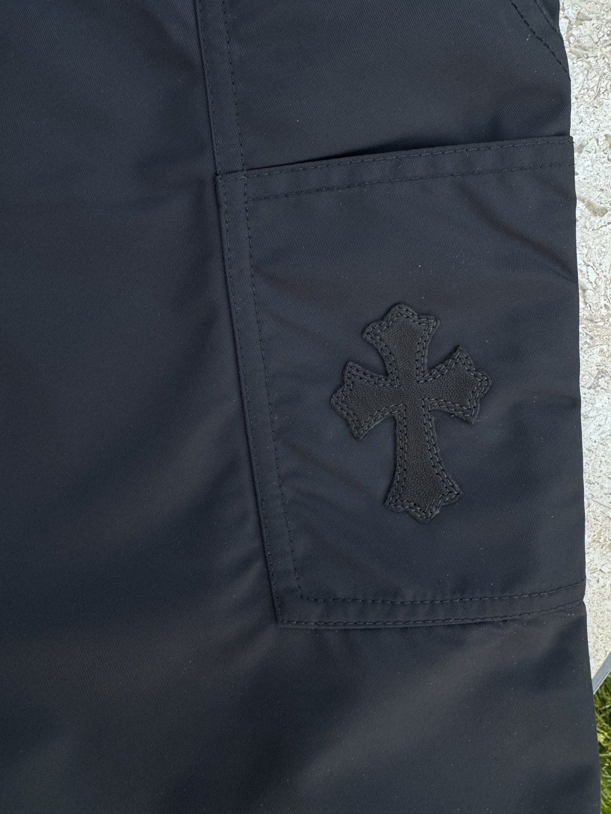 Chrome Hearts Chrome Hearts Nylon Leather Double Knee Shorts Size US 30 / EU 46 - 5 Thumbnail