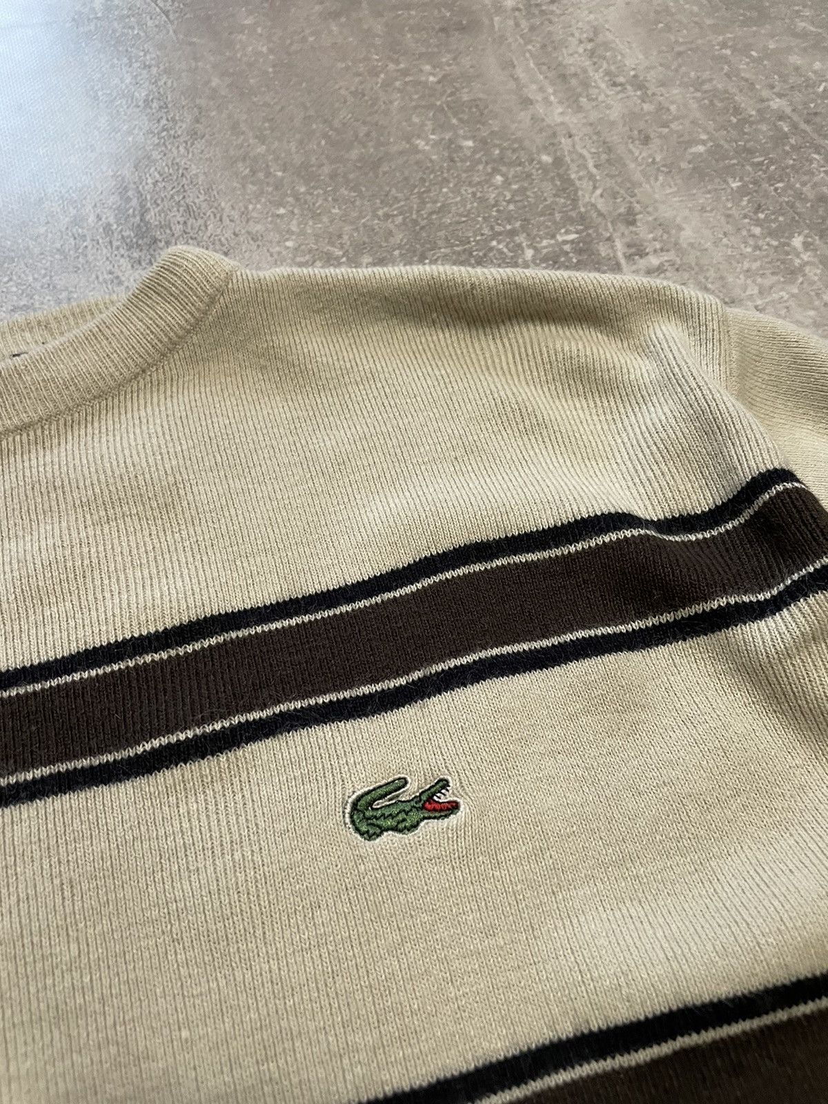 Lacoste Vintage Lacoste Striped Sweater Size US L / EU 52-54 / 3 - 7 Thumbnail