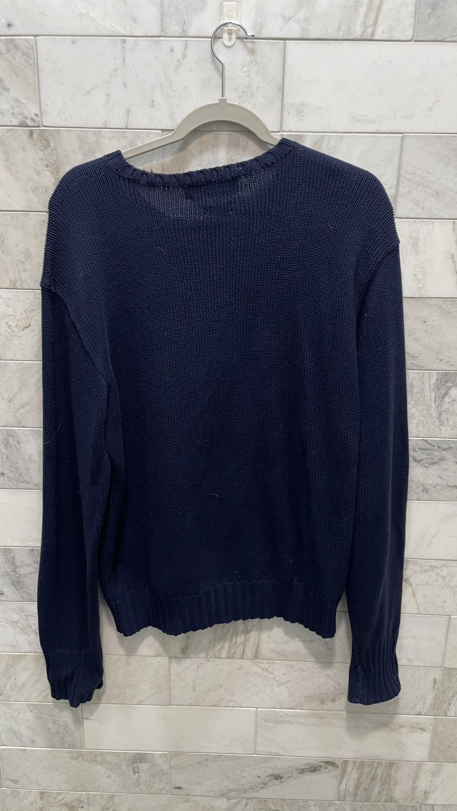Polo Ralph Lauren Knitted Navy blue sweater by Polo Ralph Lauren Size US M / EU 48-50 / 2 - 5 Thumbnail