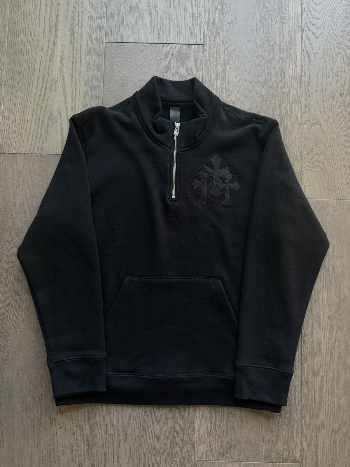 Chrome Hearts Chrome Hearts Paper Jam Black Cross Patch Black Quarter Zip Size US M / EU 48-50 / 2 - 1 Thumbnail
