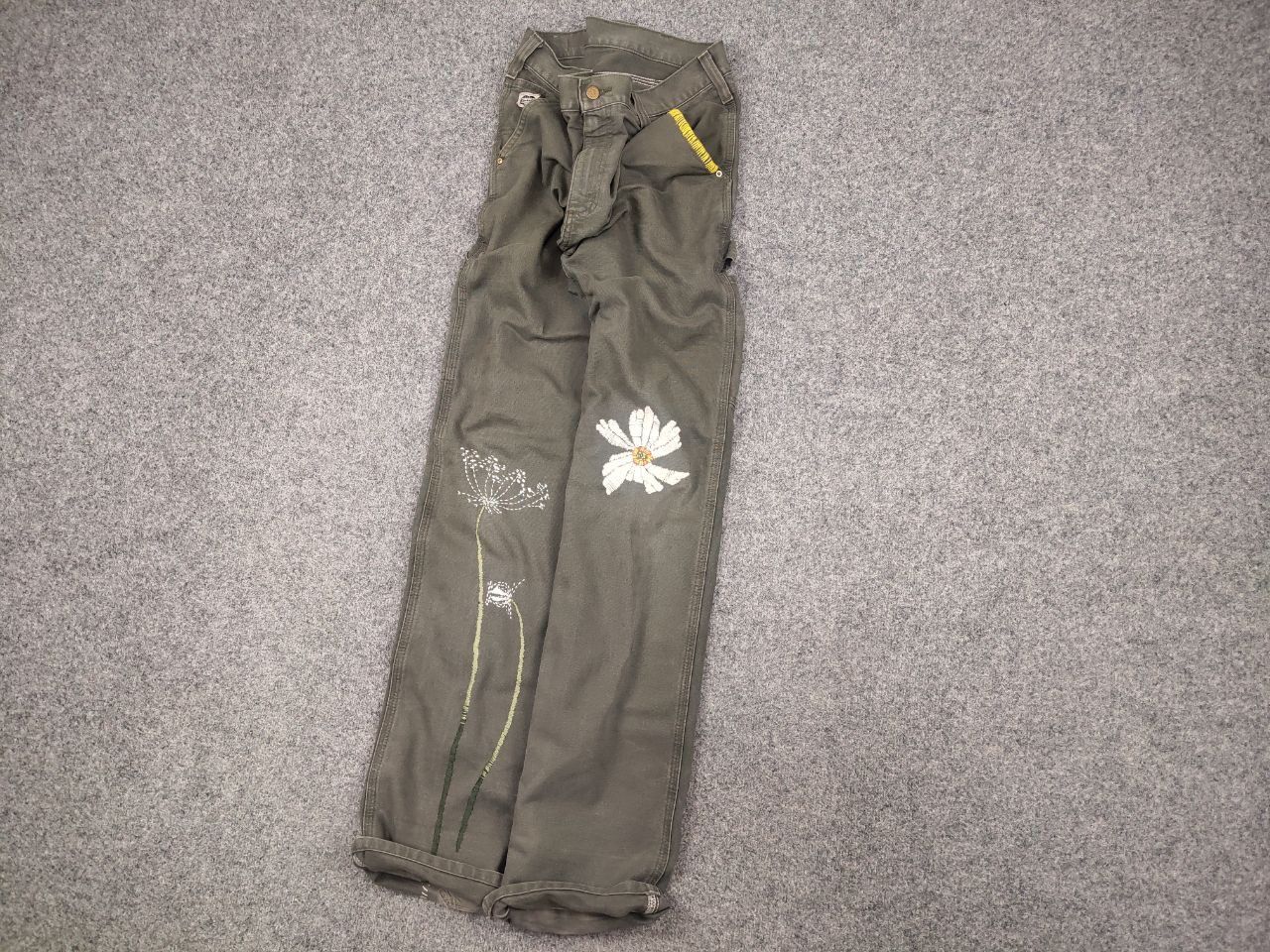 Carhartt Rare Vintage Carhartt Logo Relaxed Carpenter Canvas Pants Size US 36 / EU 52 - 3 Thumbnail