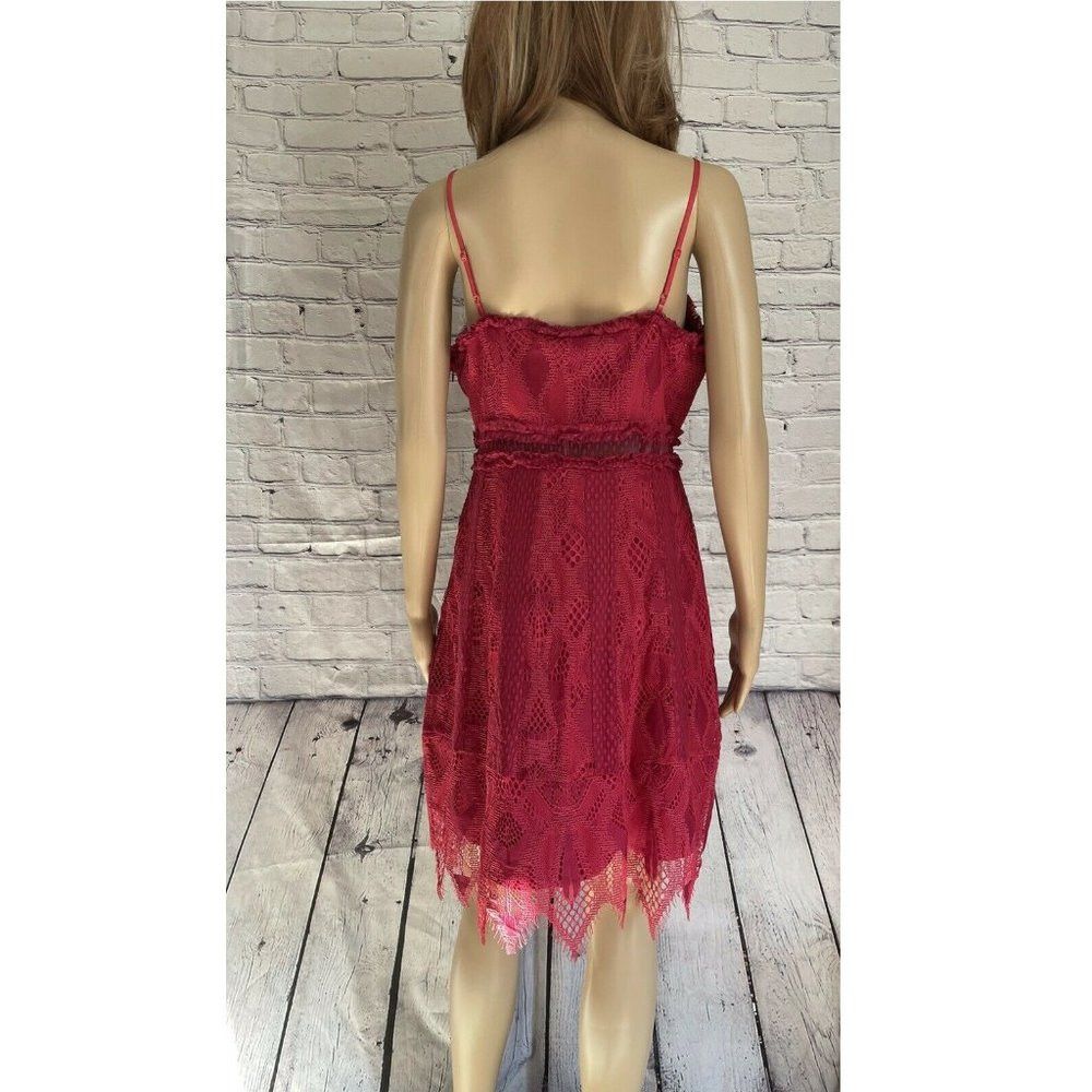 Anthropologie NWT New Anthropologie Foxiedox Gloria Lace Mini Dress In Ra Size M / US 6-8 / IT 42-44 - 6 Thumbnail