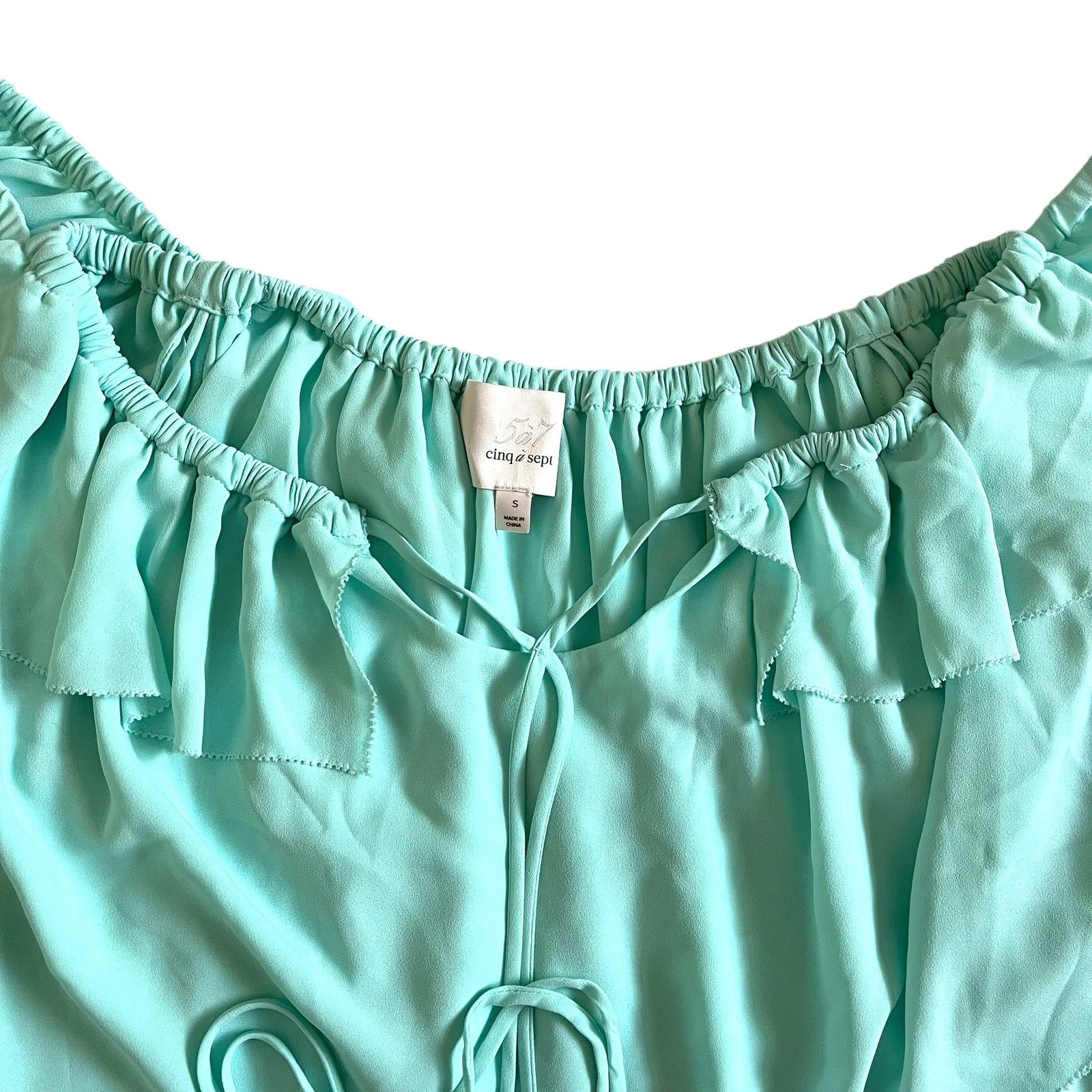 Cinq a Sept Cinq A Sept Carla Aruba Cold-Shoulder Crossover Halter Top Size S / US 4 / IT 40 - 8 Thumbnail