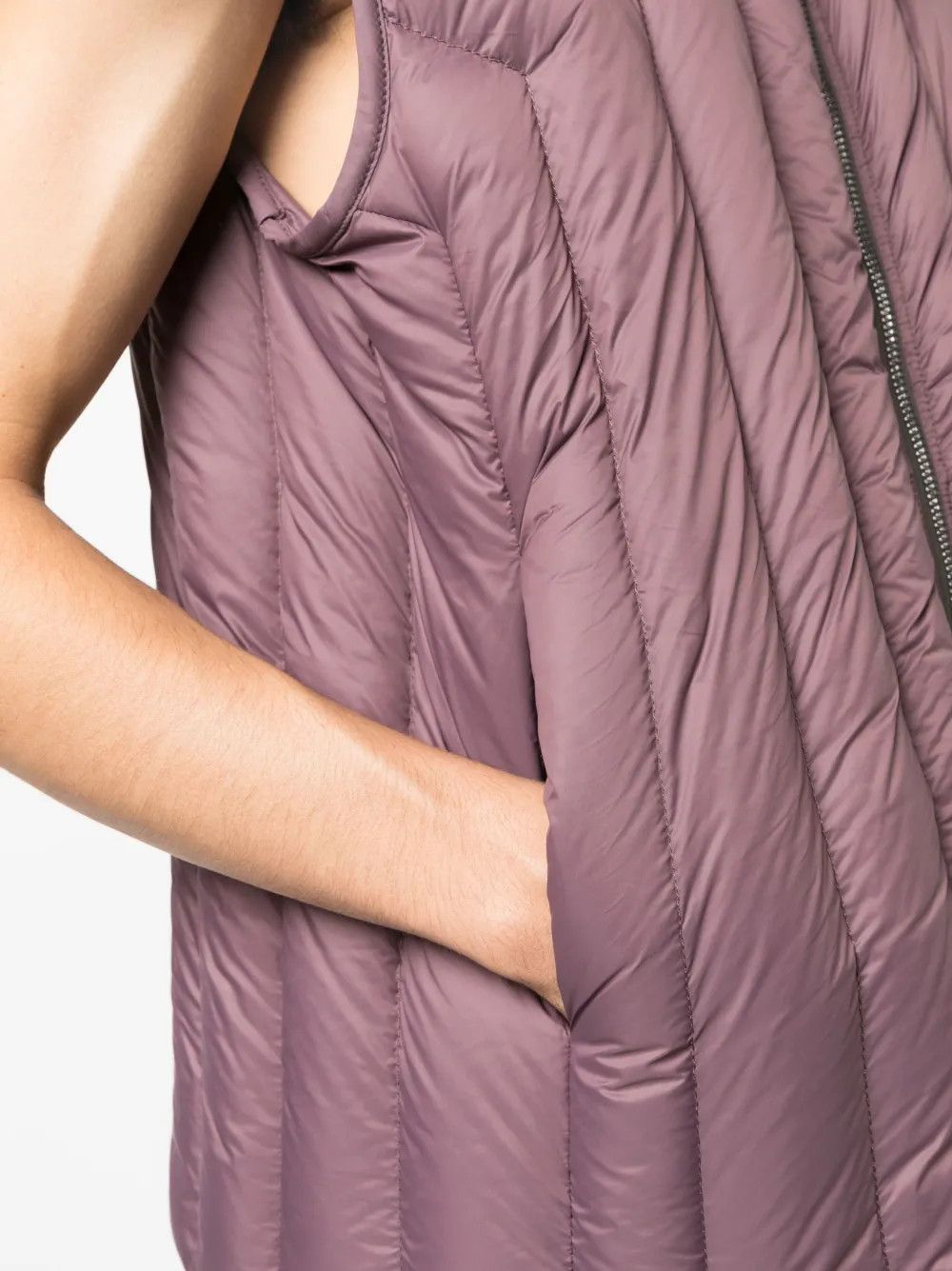 Rick Owens o1y0325 Shell Vest in Mauve Size US M / EU 48-50 / 2 - 2 Thumbnail