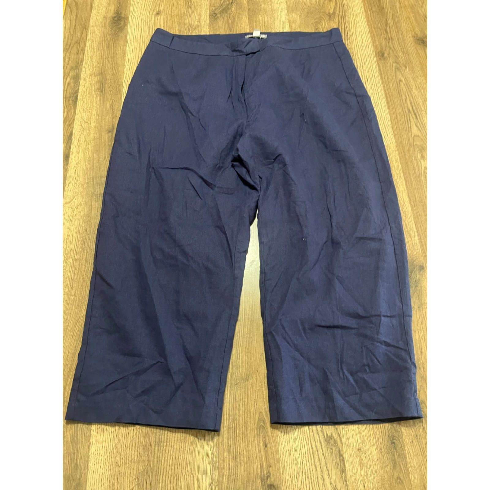 Vintage Jessica London Pants Women's Plus Size 16W Blue Capri Size 38" / US 16 / IT 52 - 2 Thumbnail