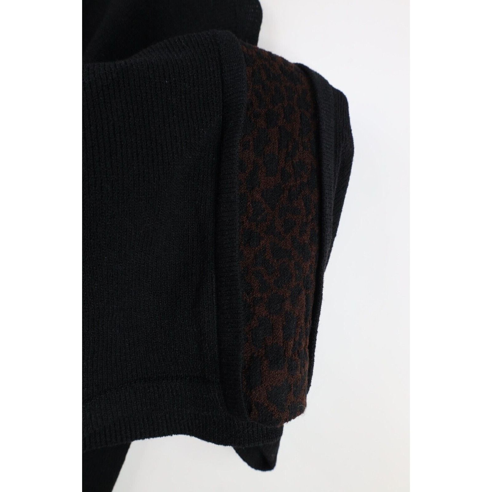 St. John × Vintage Vintage 90s St John Wool Blend Knit Clasp Leopard Dress Size M / US 6-8 / IT 42-44 - 6 Thumbnail
