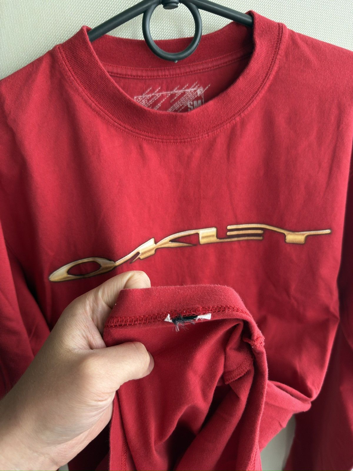 Oakley Vintage Oakley Software Long sleeve T-shirt Big logo Serf Size US S / EU 44-46 / 1 - 6 Thumbnail