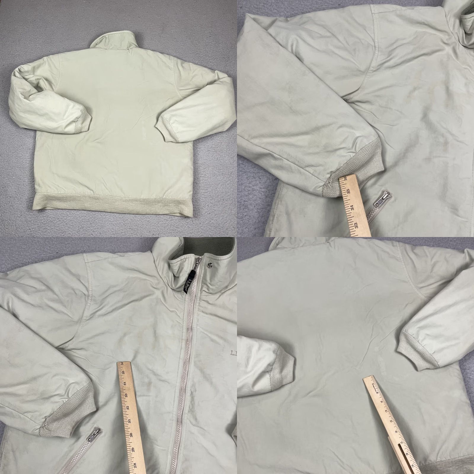 Vintage VINTAGE LL Bean Jacket Mens L Beige Nylon Quilted Winter Full Zip Lined Polyester 0 UF43 Outdoor Hiking Mens Size US L / EU 52-54 / 3 - 8 Thumbnail