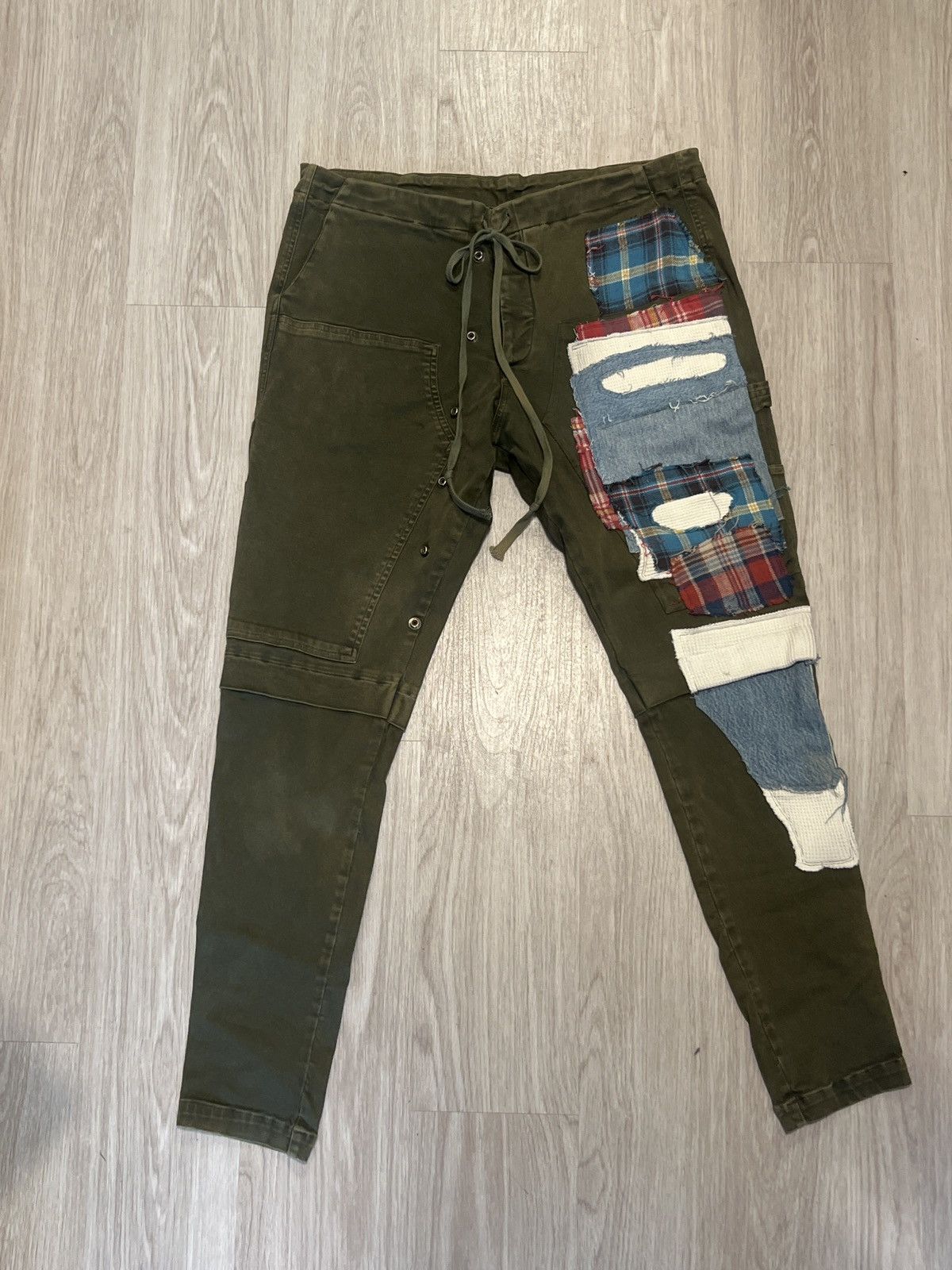Greg Lauren Greg Lauren Heavy Denim Stretch Work Pant Size US 34 / EU 50 - 1 Thumbnail
