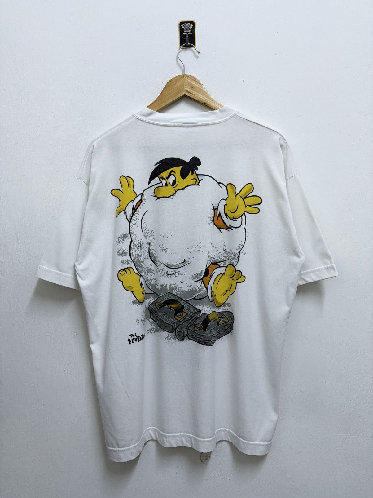 Cartoon Network Vintage 90's Bootleg Cartoon - The Flintstones Fred T-Shirt Size US L / EU 52-54 / 3 - 2 Thumbnail