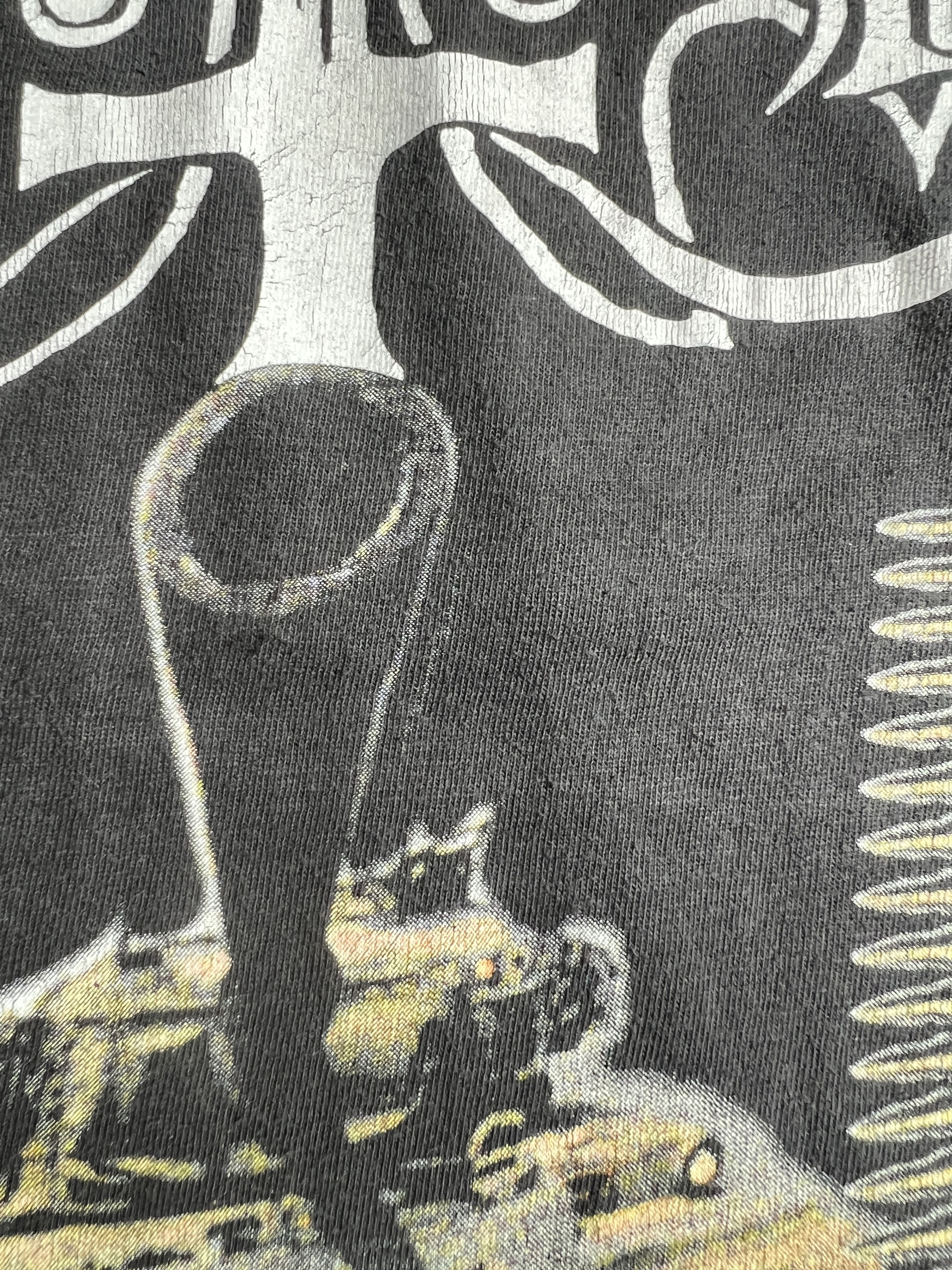 Band Tees × Vintage Vtg 90s Marduk Panzer Division Black Metal Band Tee GTME563 Size US L / EU 52-54 / 3 - 5 Thumbnail