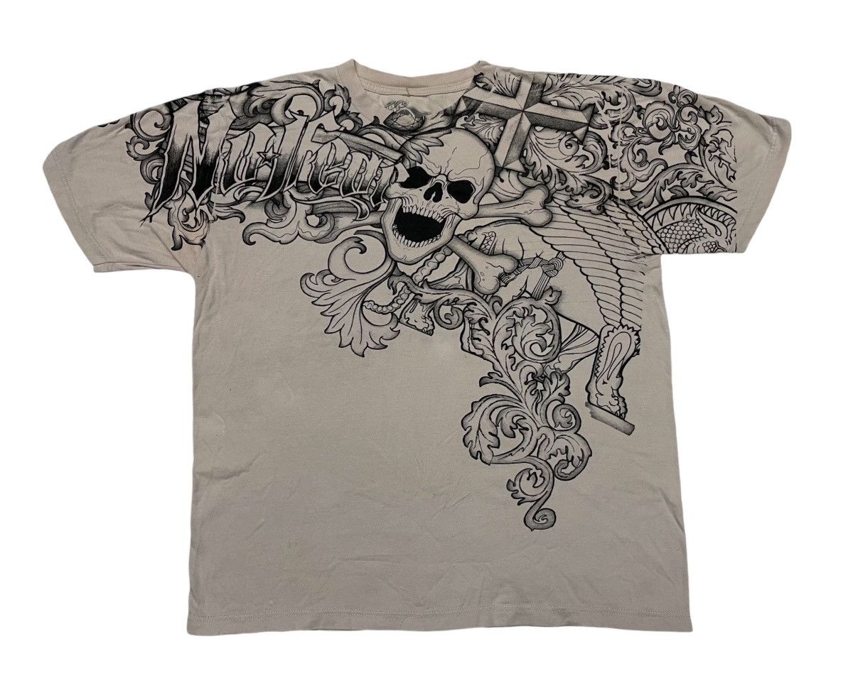 No Fear 2000s NO FEAR SKULL CROSS DESIGN RARE Size US XL / EU 56 / 4 - 1 Thumbnail