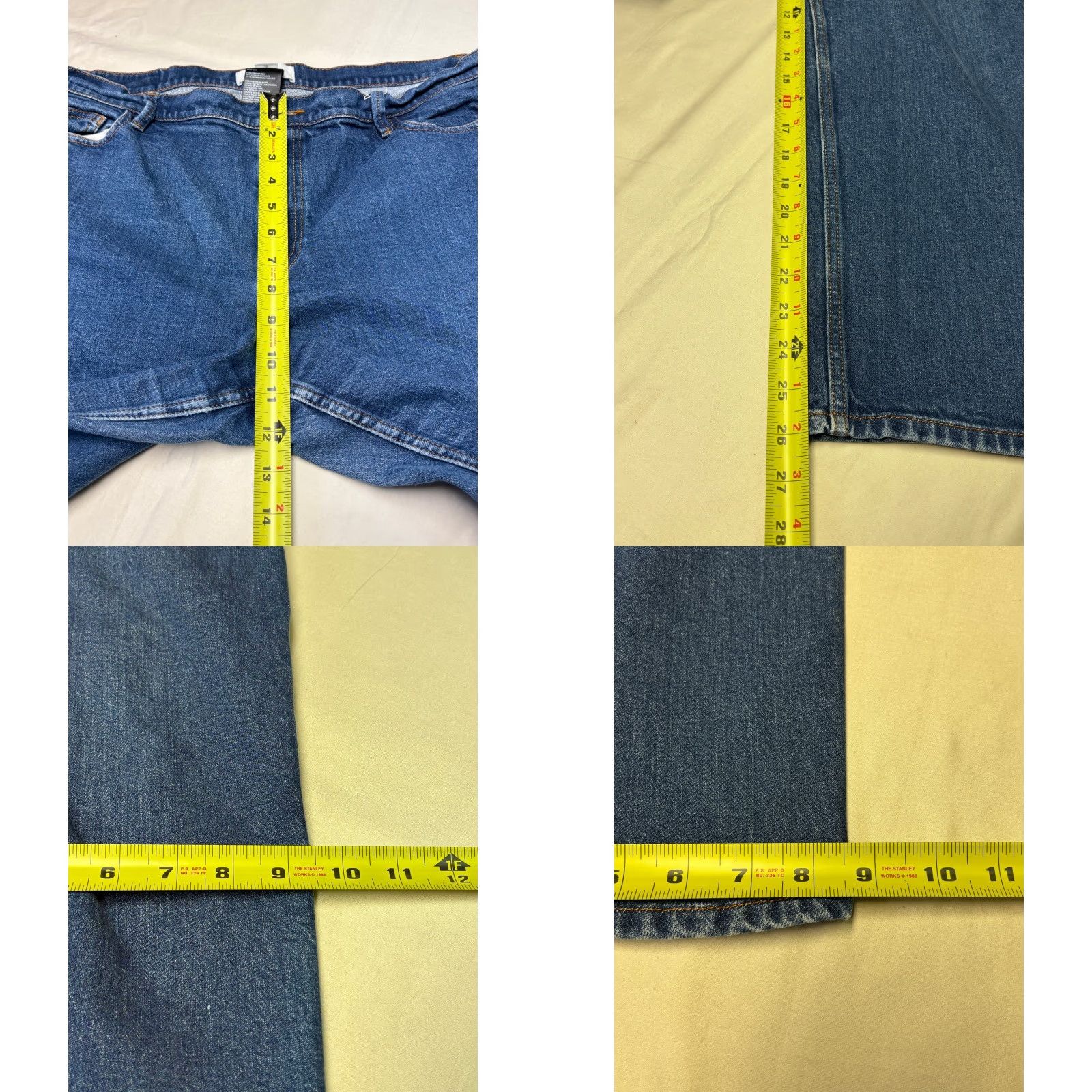 Denime Lafayette 148 New York Watts Straight Leg Jeans Blue Denim 34 26.5 5-Pocket Womens Jeans Comfort Stretch High Rise Colonial Blue (Medium) Denim Size 24" / US 00 / IT 34 - 9 Thumbnail