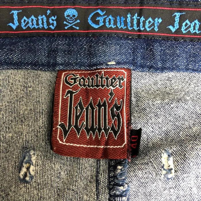 Jean Paul Gaultier Vtg 90’ JEAN PAUL GAULTIER Blue Jeans Denim Slim Fit Pant Size 28" / US 6 / IT 42 - 10 Thumbnail