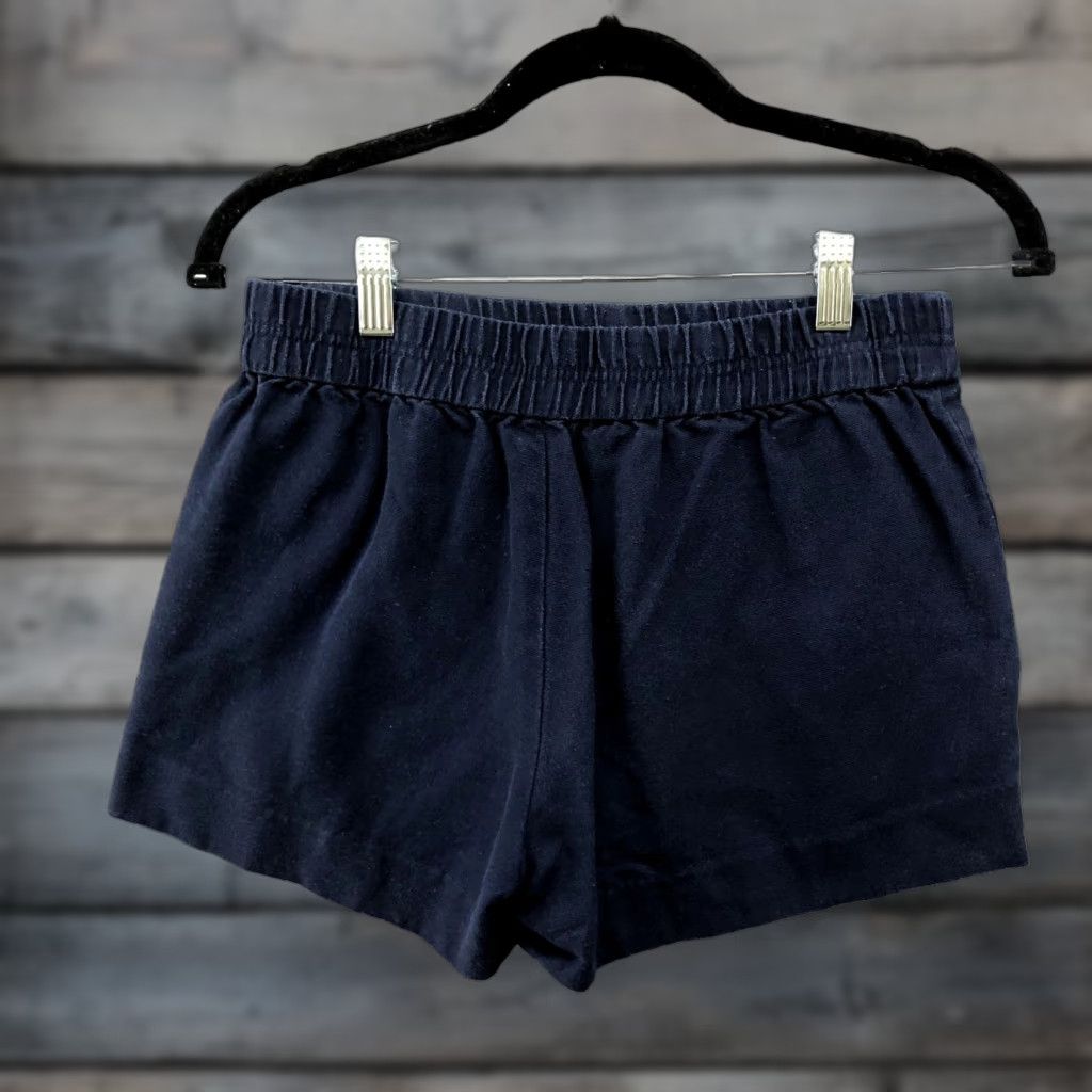 J.Crew J. Crew Pull On Shorts Womens Size 0 Navy Blue Cotton Mid Rise Chino Casual Size 25" / US 0 / IT 36 - 1 Thumbnail