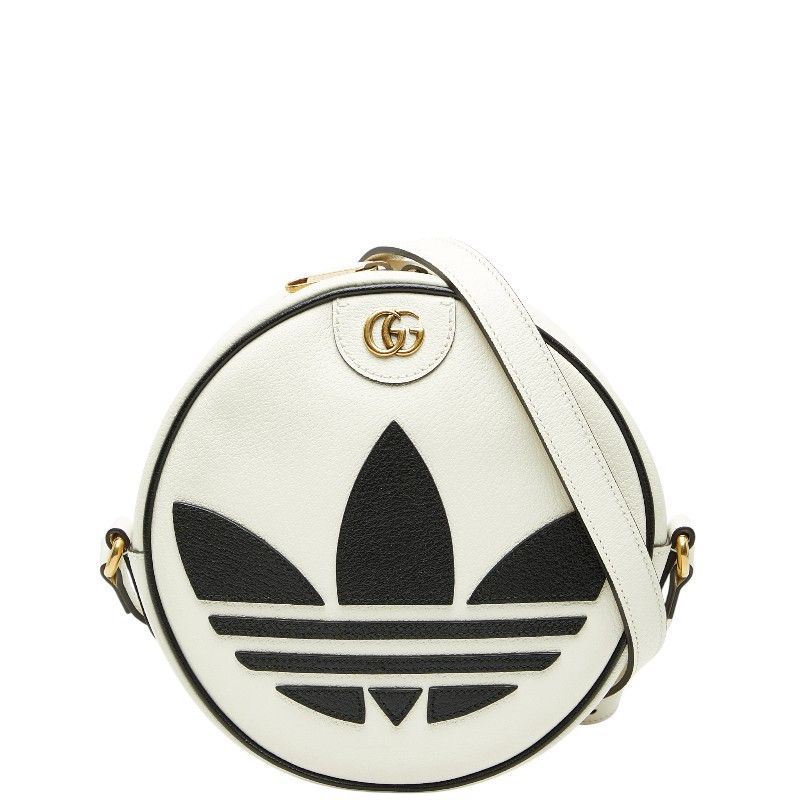 Gucci Gucci Adidas GG Marmont Leather Shoulder Bag Leather Crossbody Bag 702626 Duty Free For Usa in White, Women's